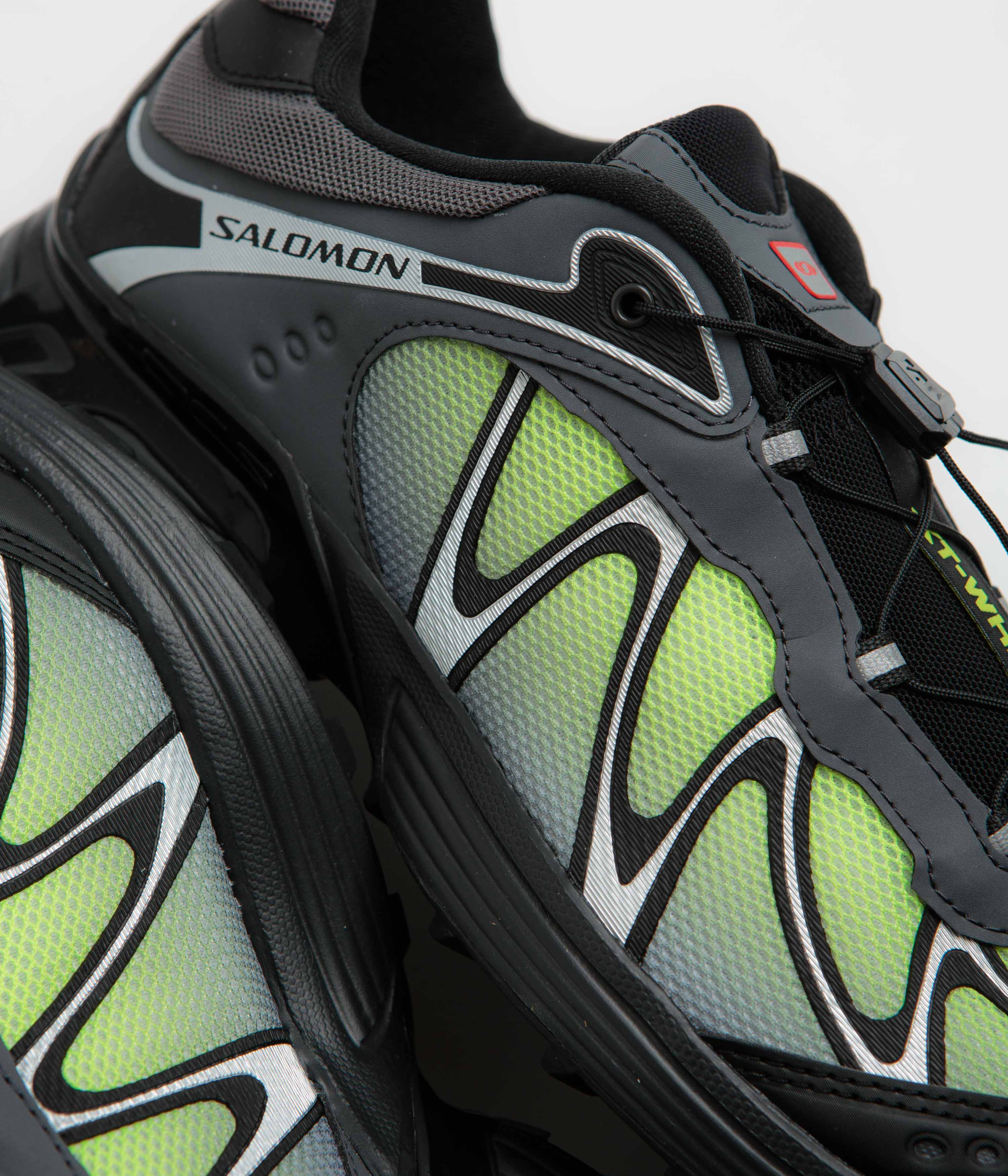 Salomon XT-Whisper Shoes - Black / Asphalt / Acid Lime - Image 3