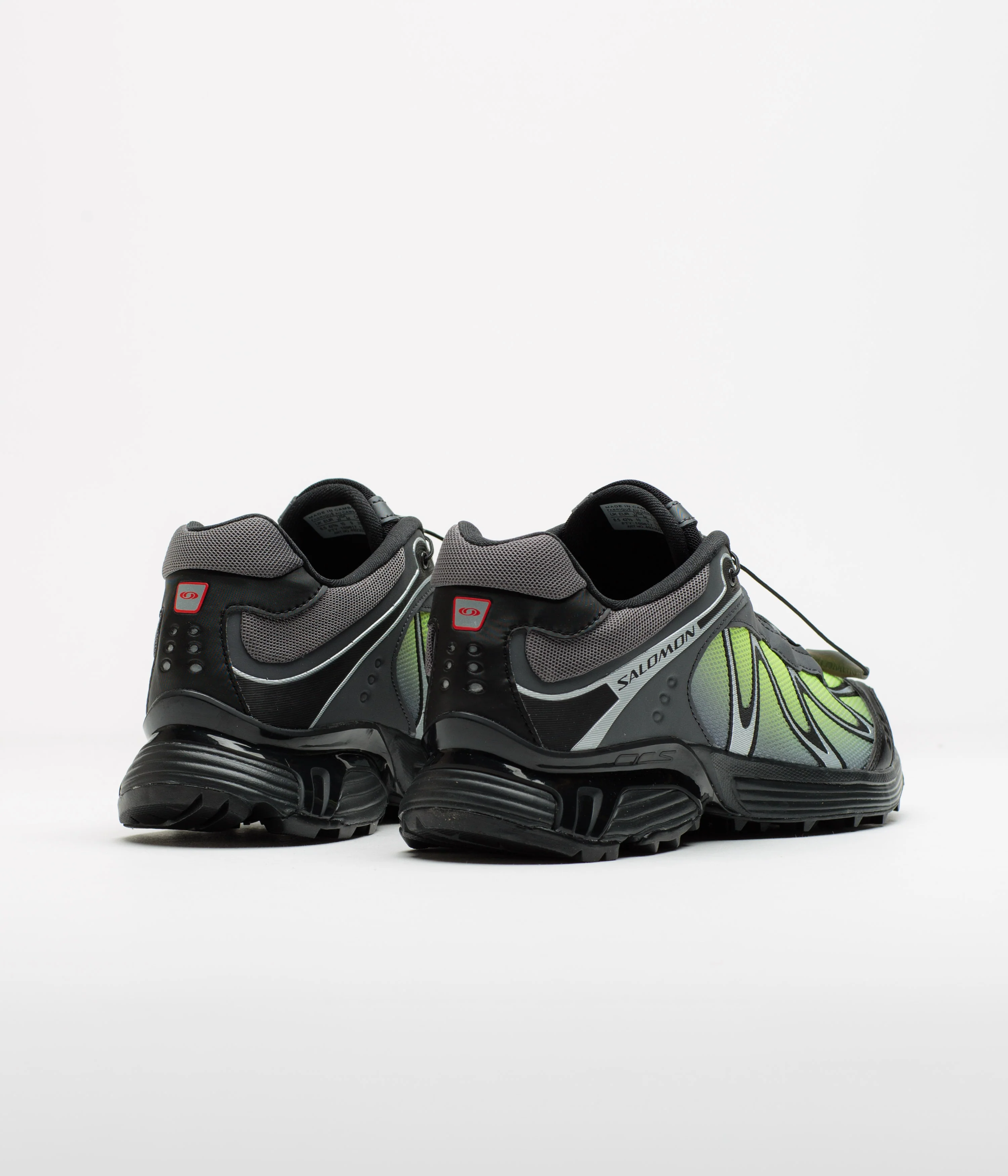 Salomon XT-Whisper Shoes - Black / Asphalt / Acid Lime - Image 4