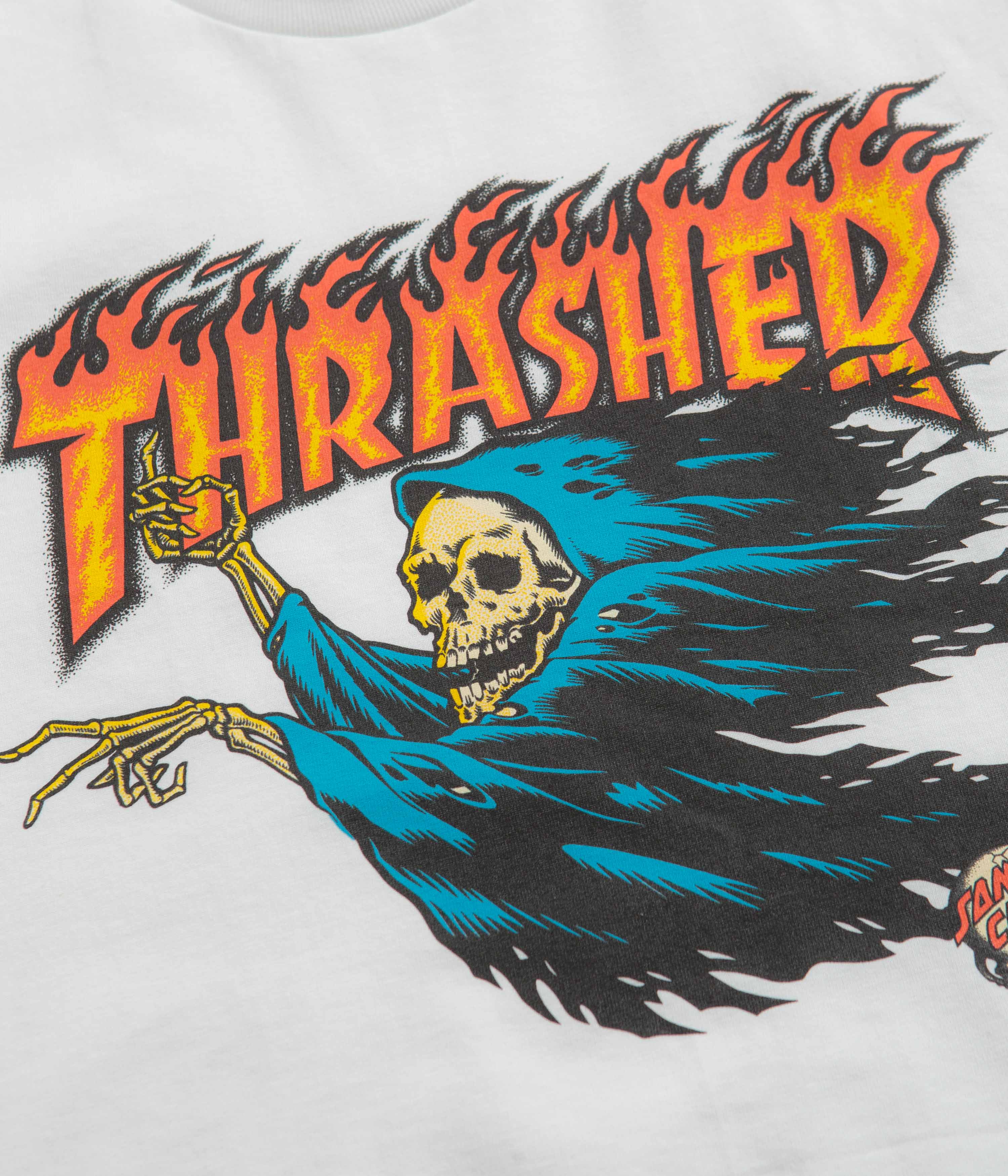 Santa Cruz x Thrasher O'Brien Reaper T-Shirt - White - Image 3