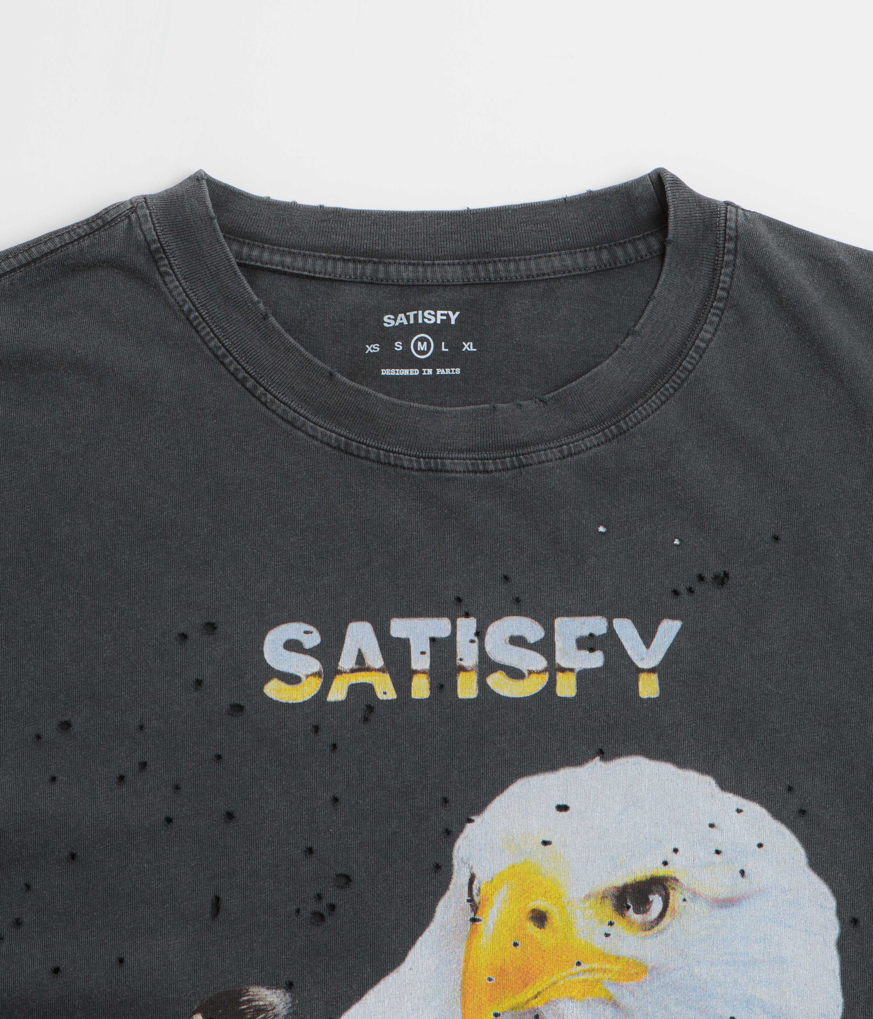 Satisfy MothTech Eagle T-Shirt - Aged Black - Image 3