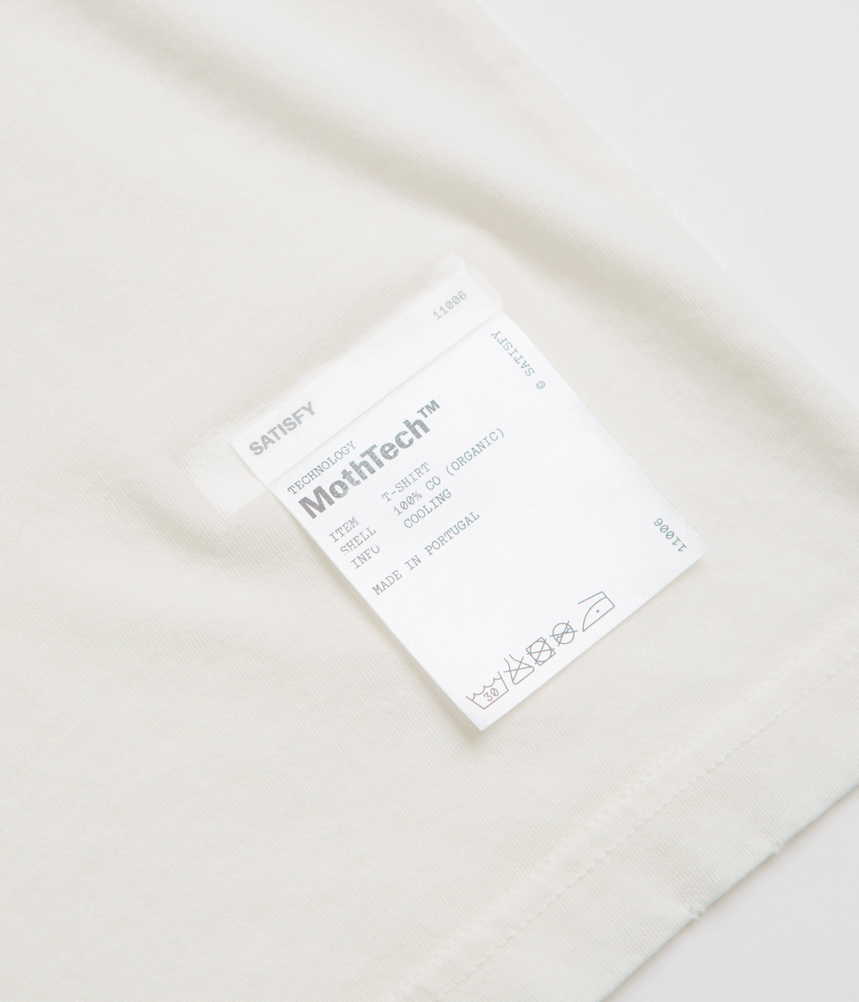 Satisfy MothTech T-Shirt - Off White / Black - Image 4