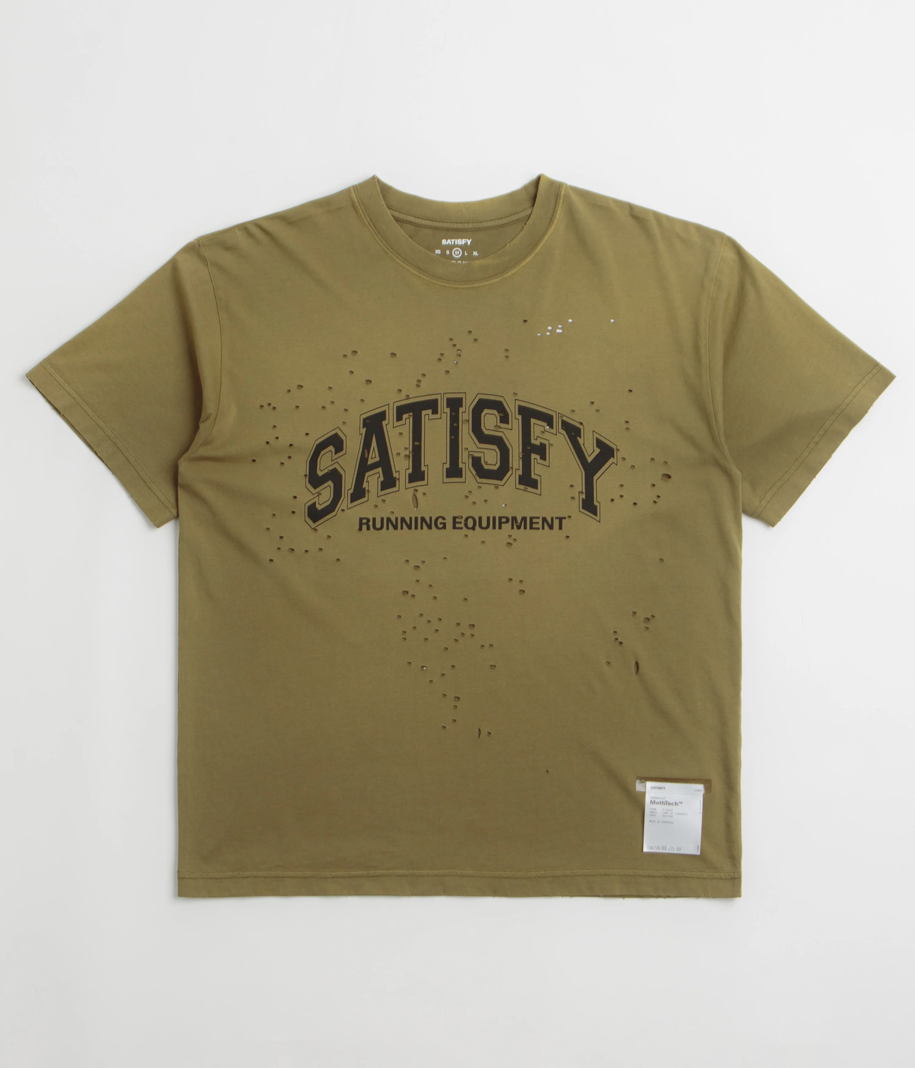 Satisfy MothTech T-Shirt - Sun Bleached Military Olive