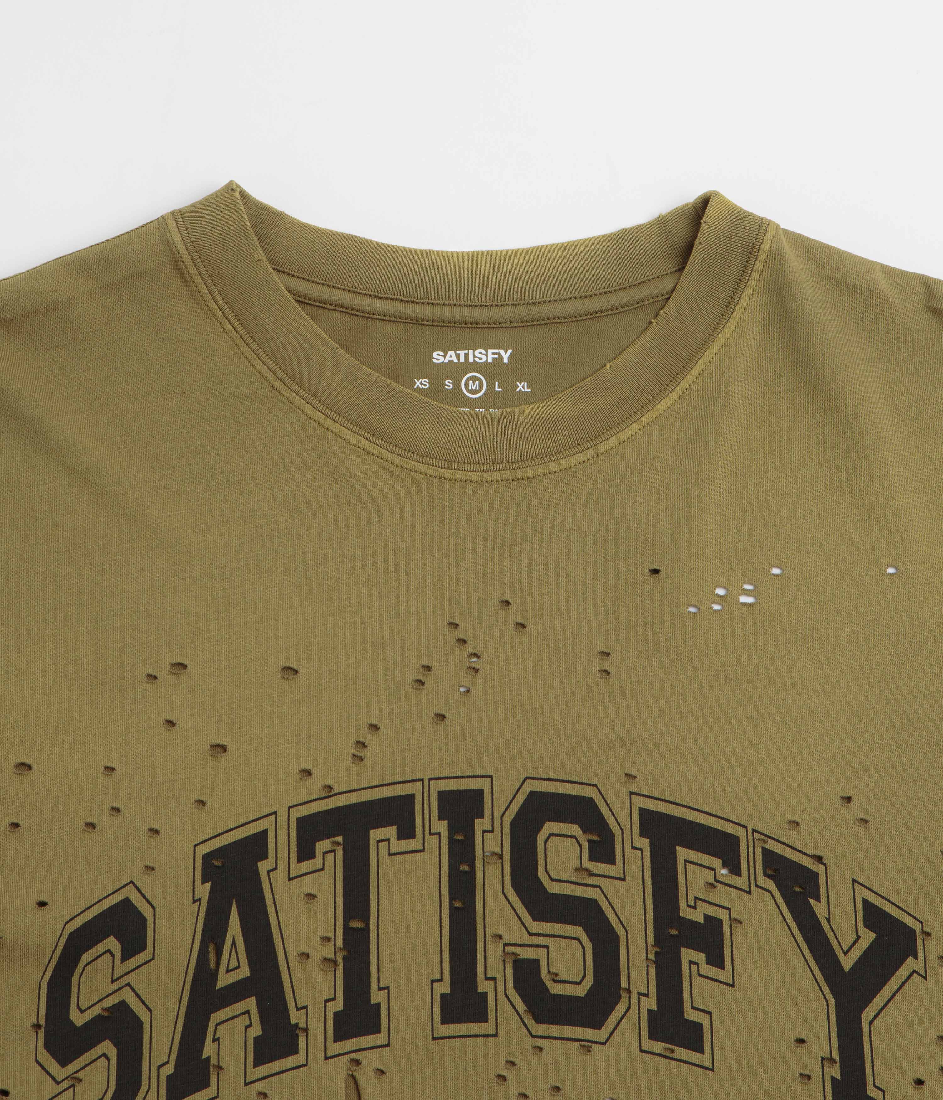 Satisfy MothTech T-Shirt - Sun Bleached Military Olive - Image 2