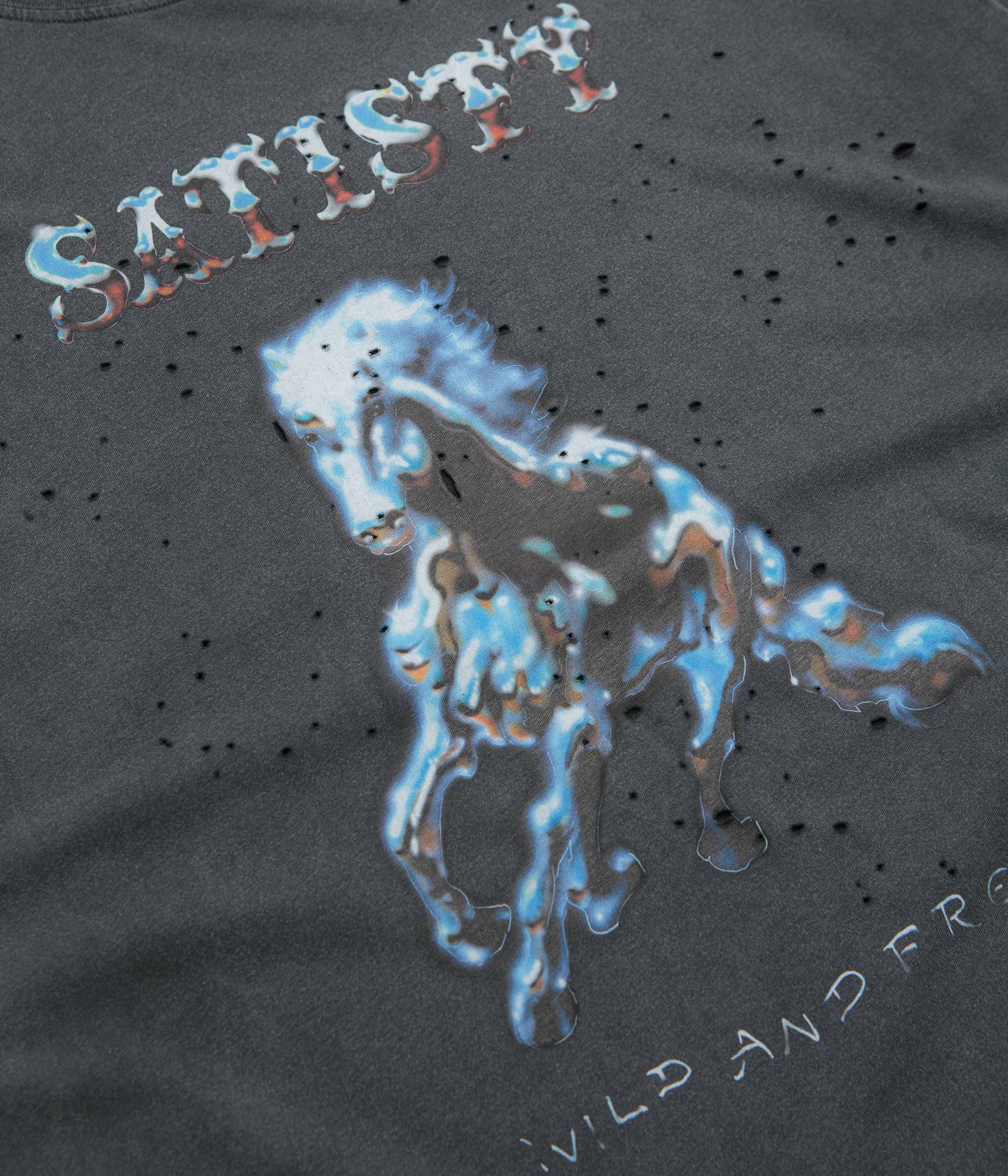 Satisfy MothTech Wild and Free T-Shirt - Aged Black - Image 3