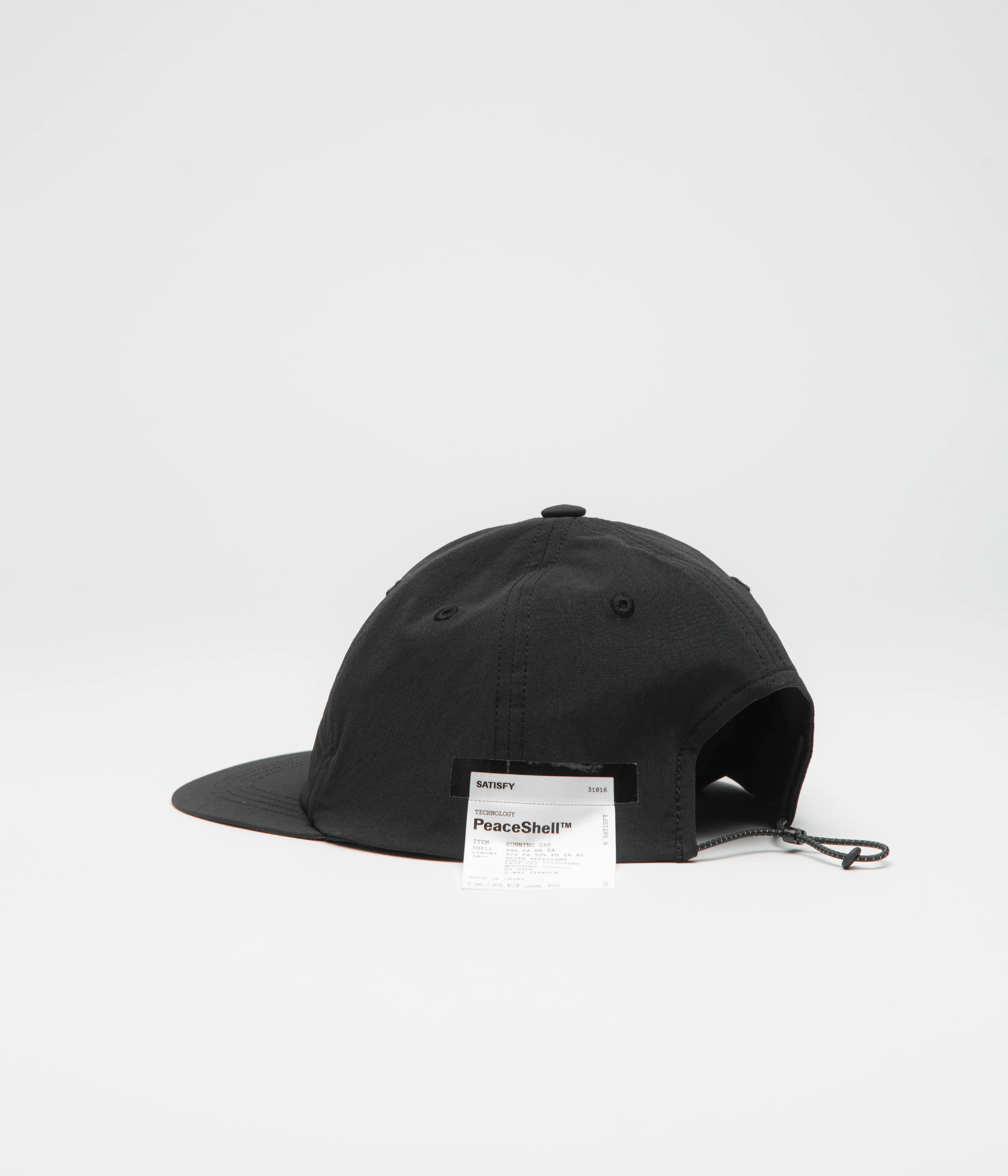 Satisfy PeaceShell Running Cult Cap - Black - Image 3