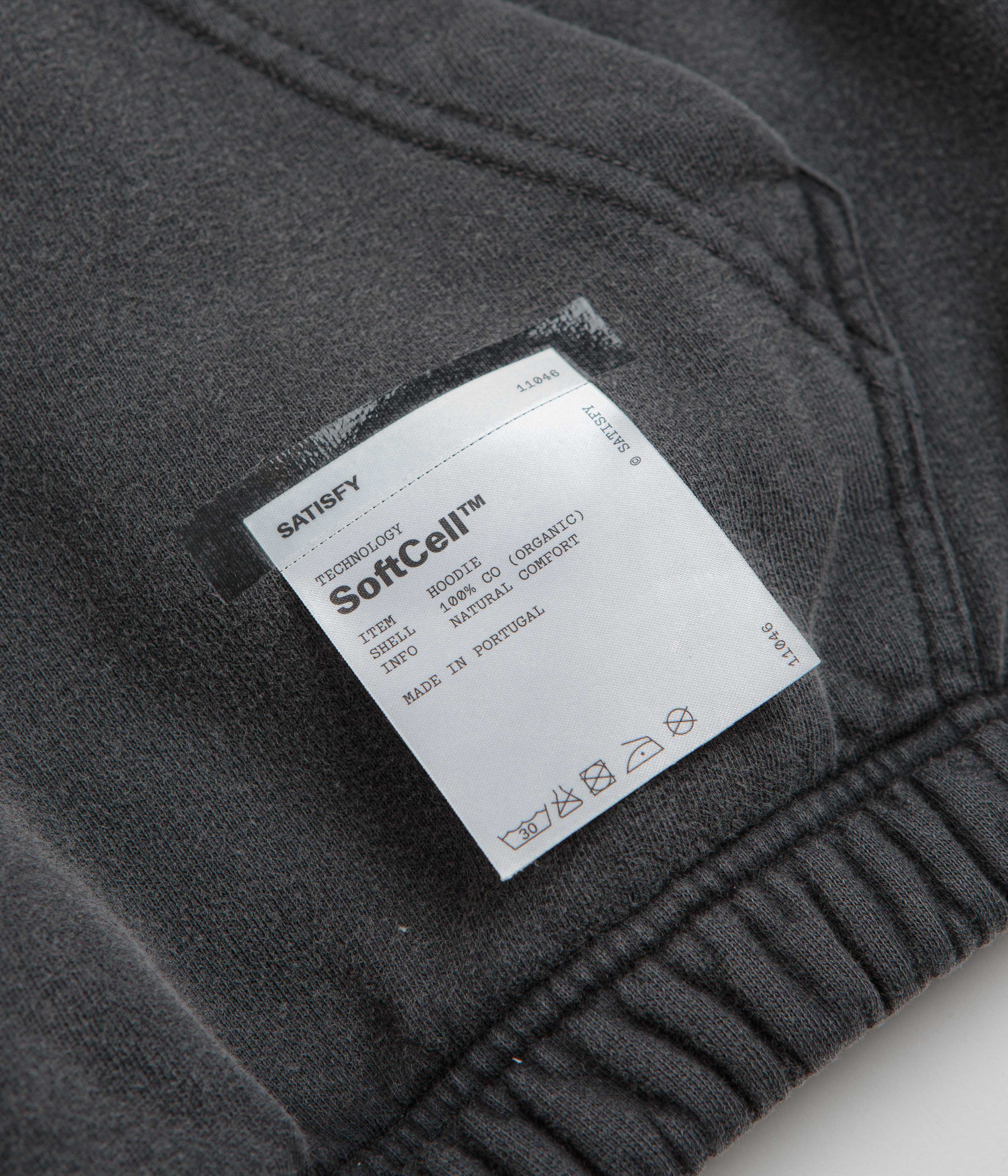 Satisfy SoftCell Hoodie - Aged Black / White - Image 4