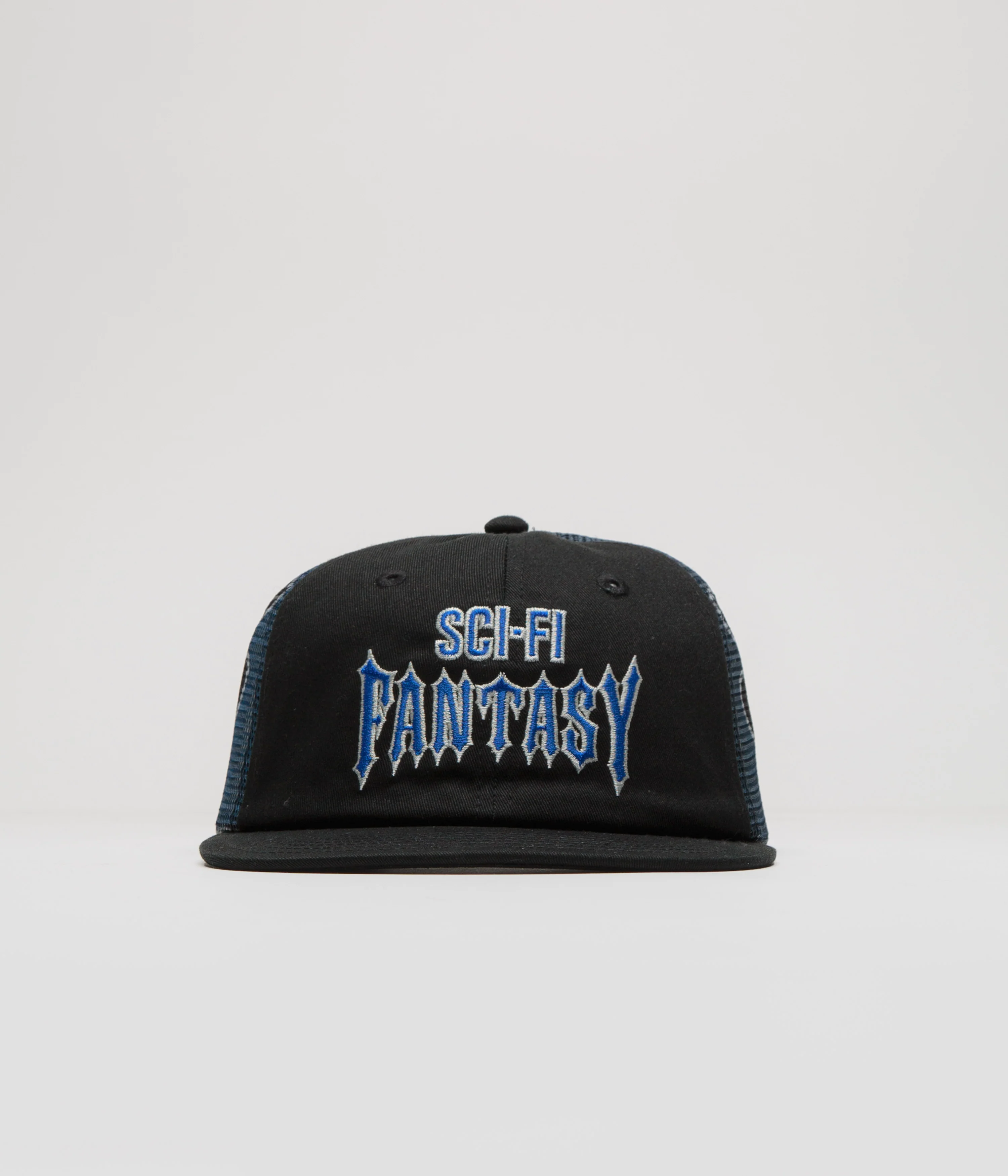 Sci-Fi Fantasy Biker Logo Cap - Black - Image 4