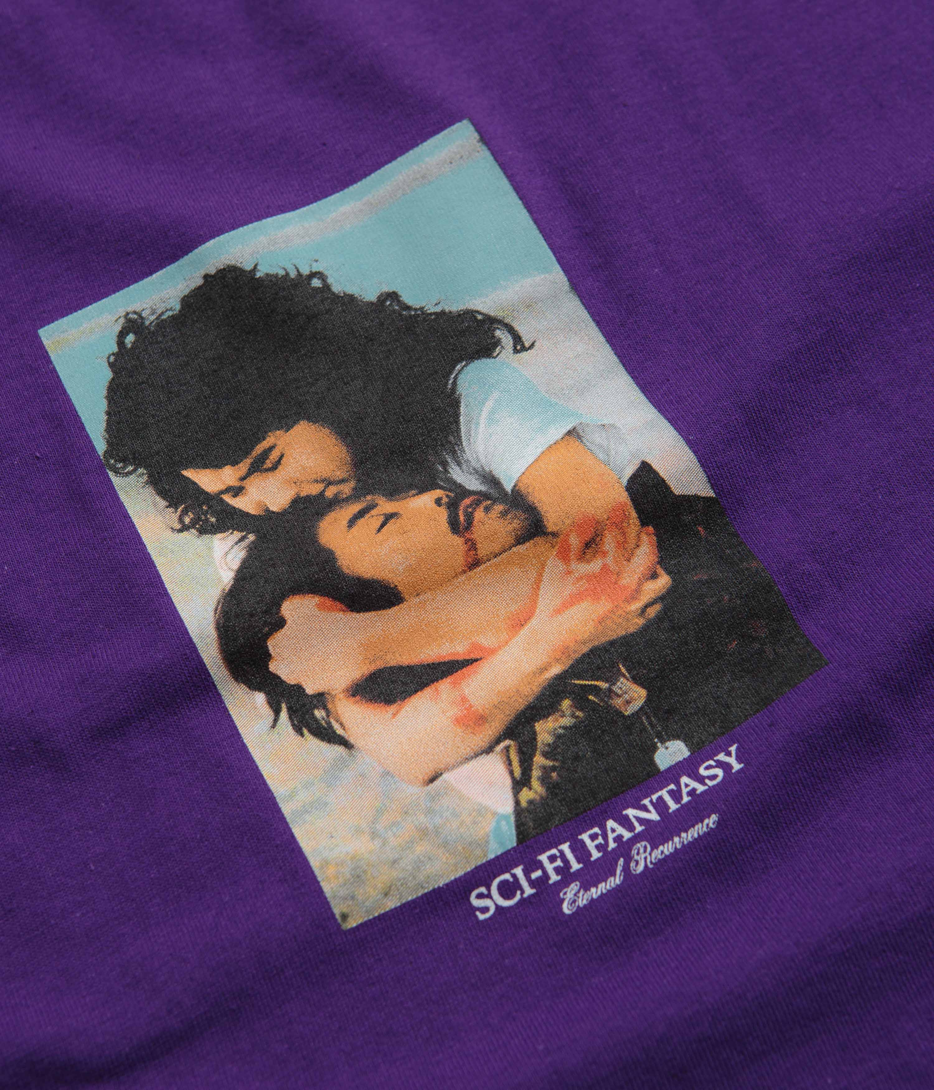 Sci-Fi Fantasy Eternal Recurrence T-Shirt - Sport Purple - Image 2