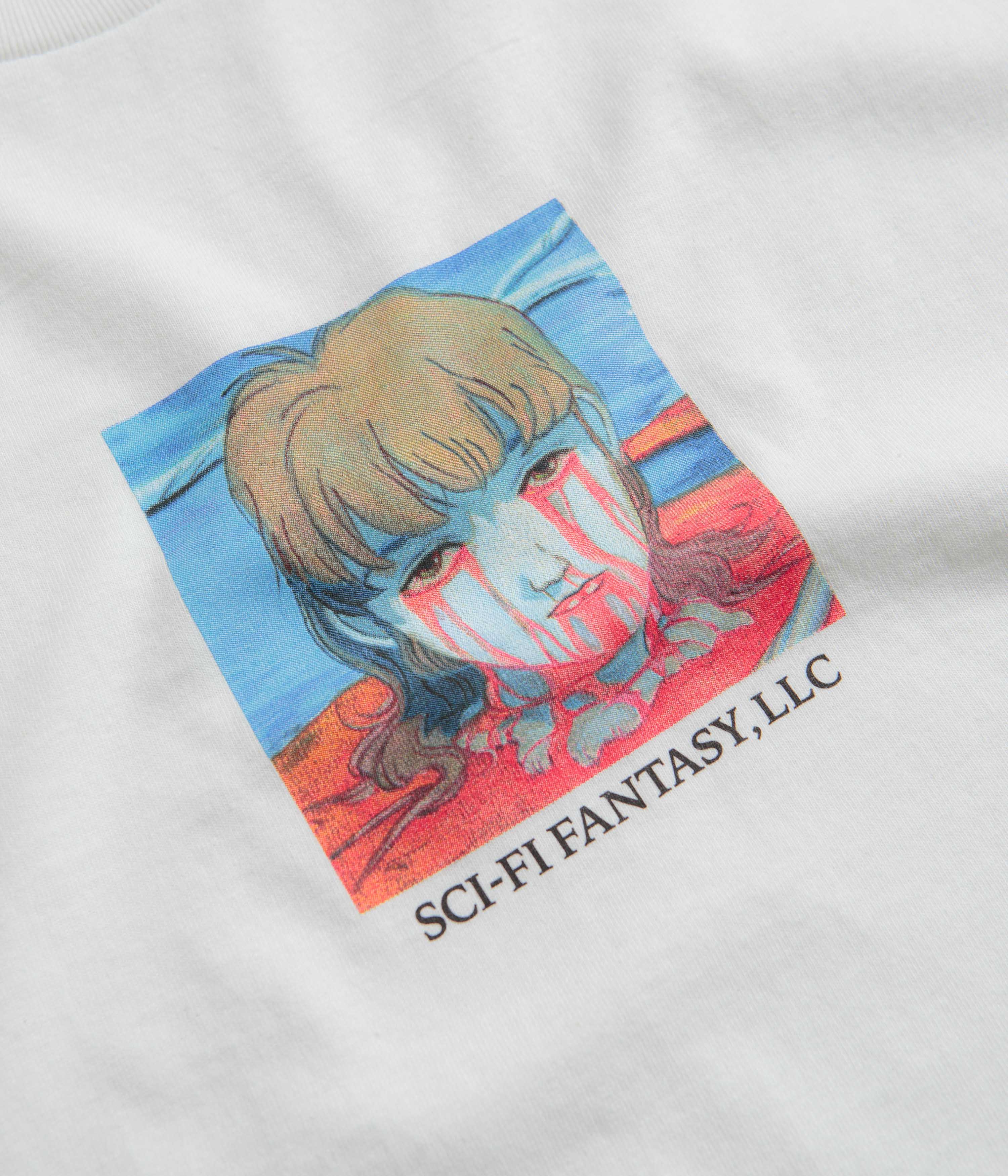 Sci-Fi Fantasy Leaking Eyes T-Shirt - White - Image 2