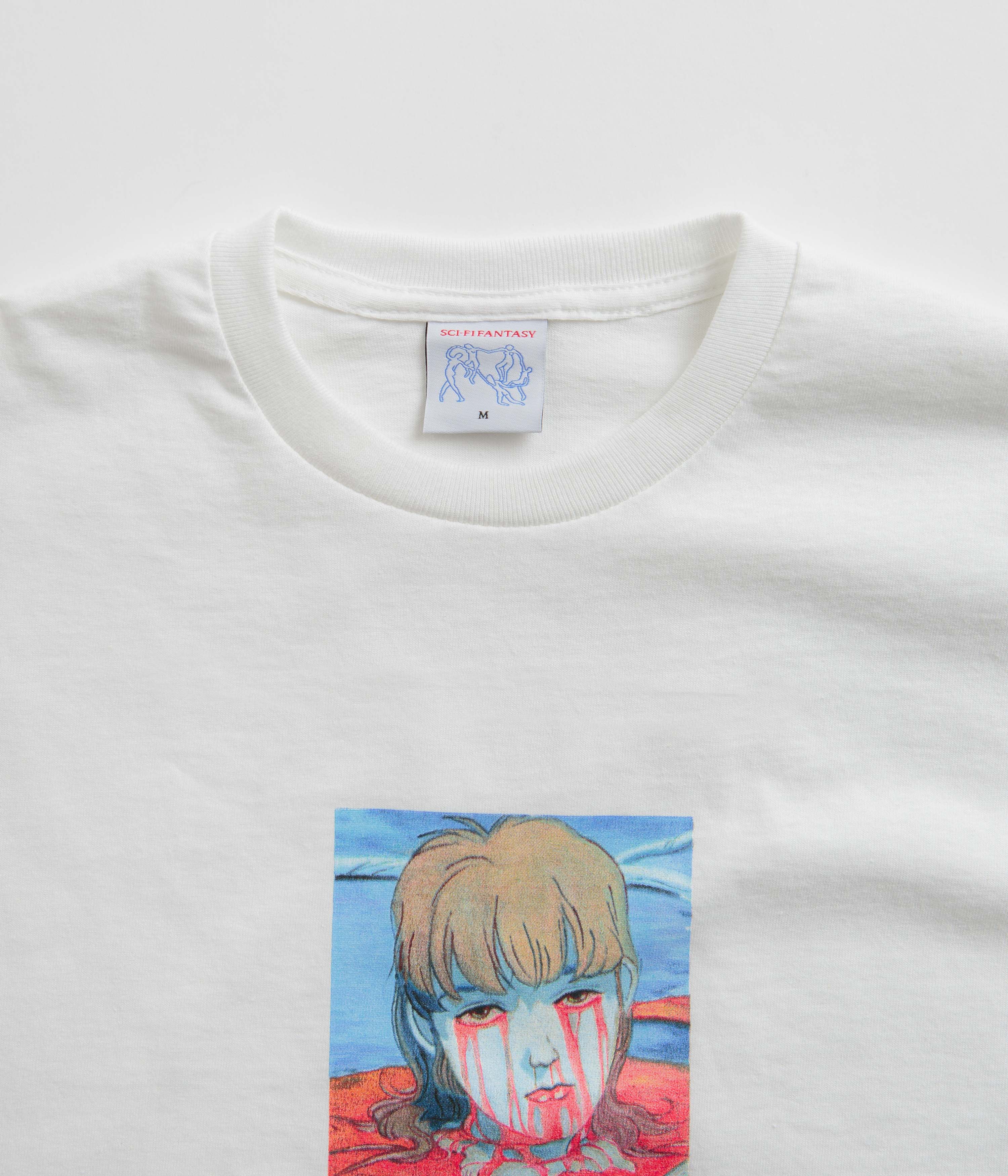Sci-Fi Fantasy Leaking Eyes T-Shirt - White - Image 3