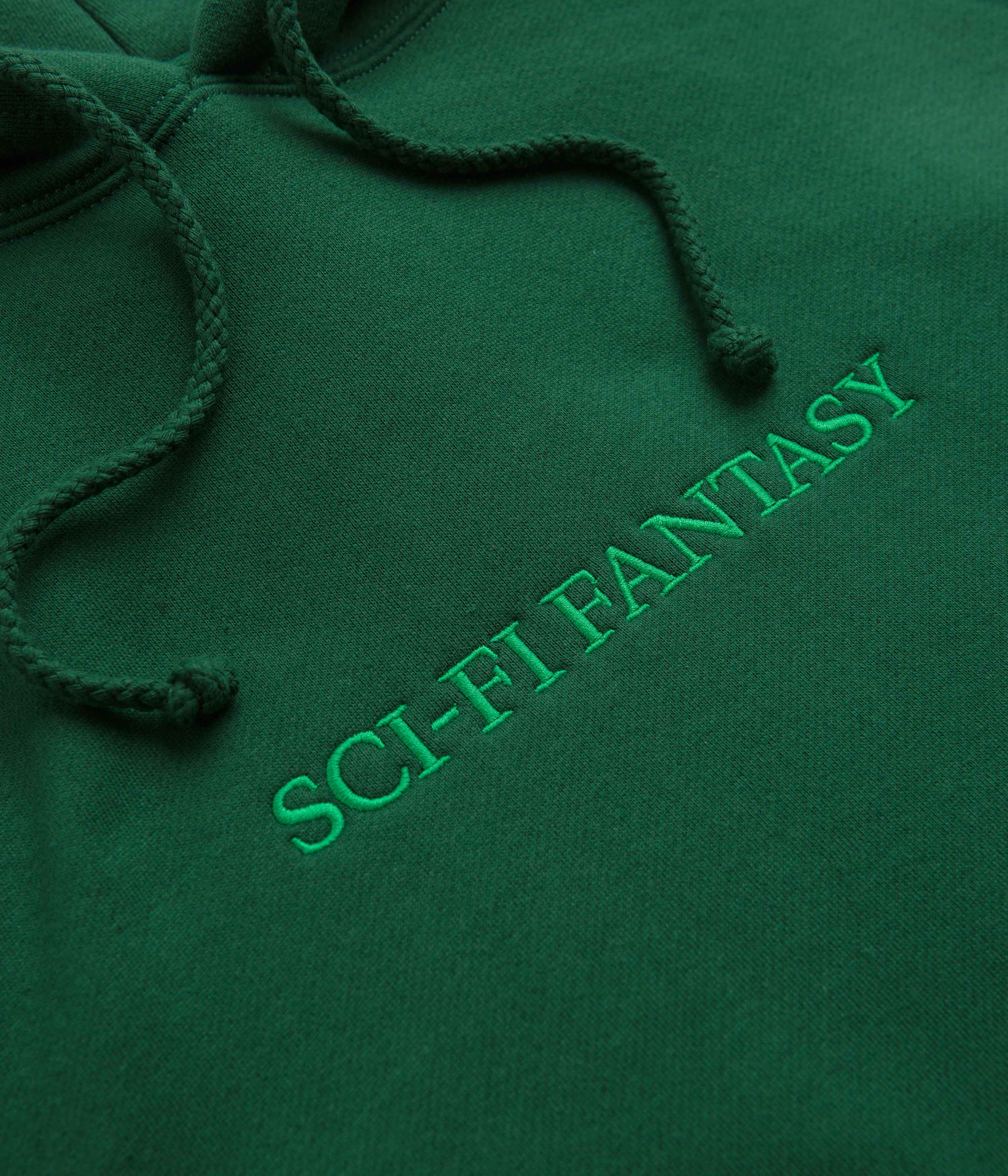 Sci-Fi Fantasy Logo Hoodie - Dark Green - Image 3