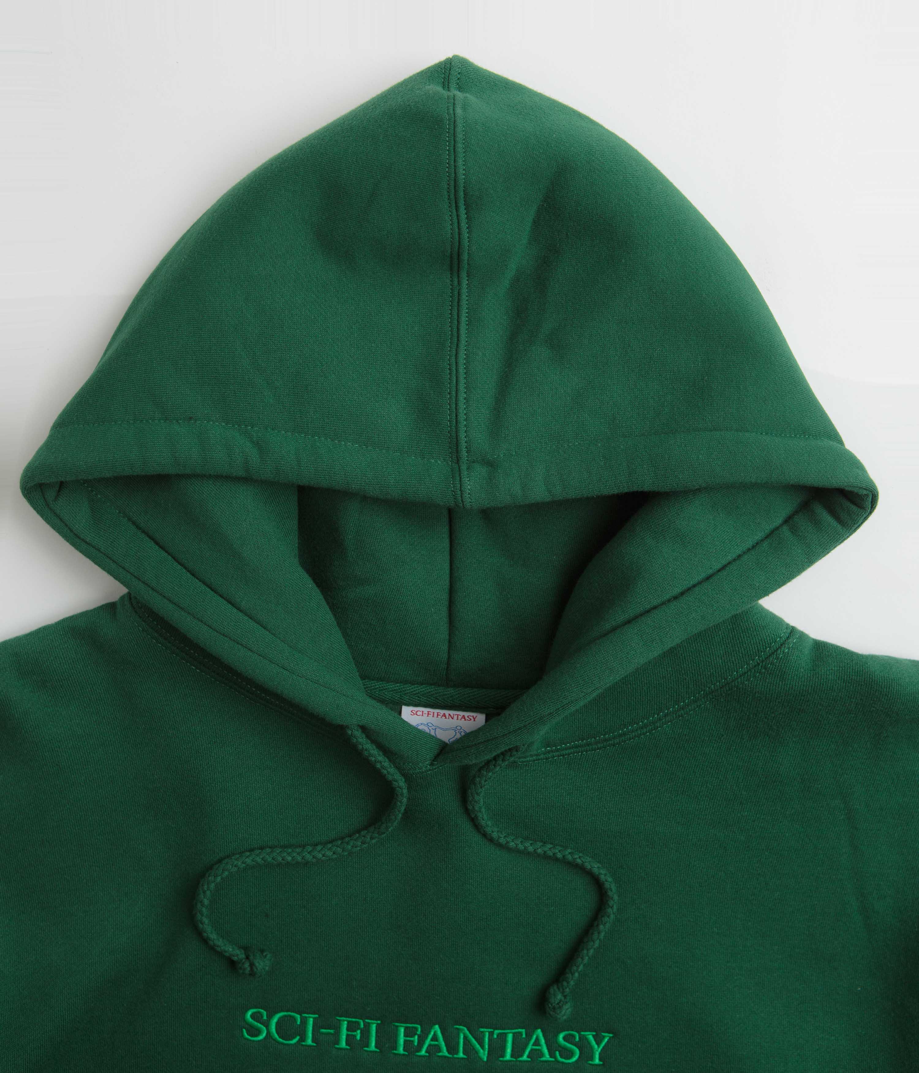Sci-Fi Fantasy Logo Hoodie - Dark Green - Image 4