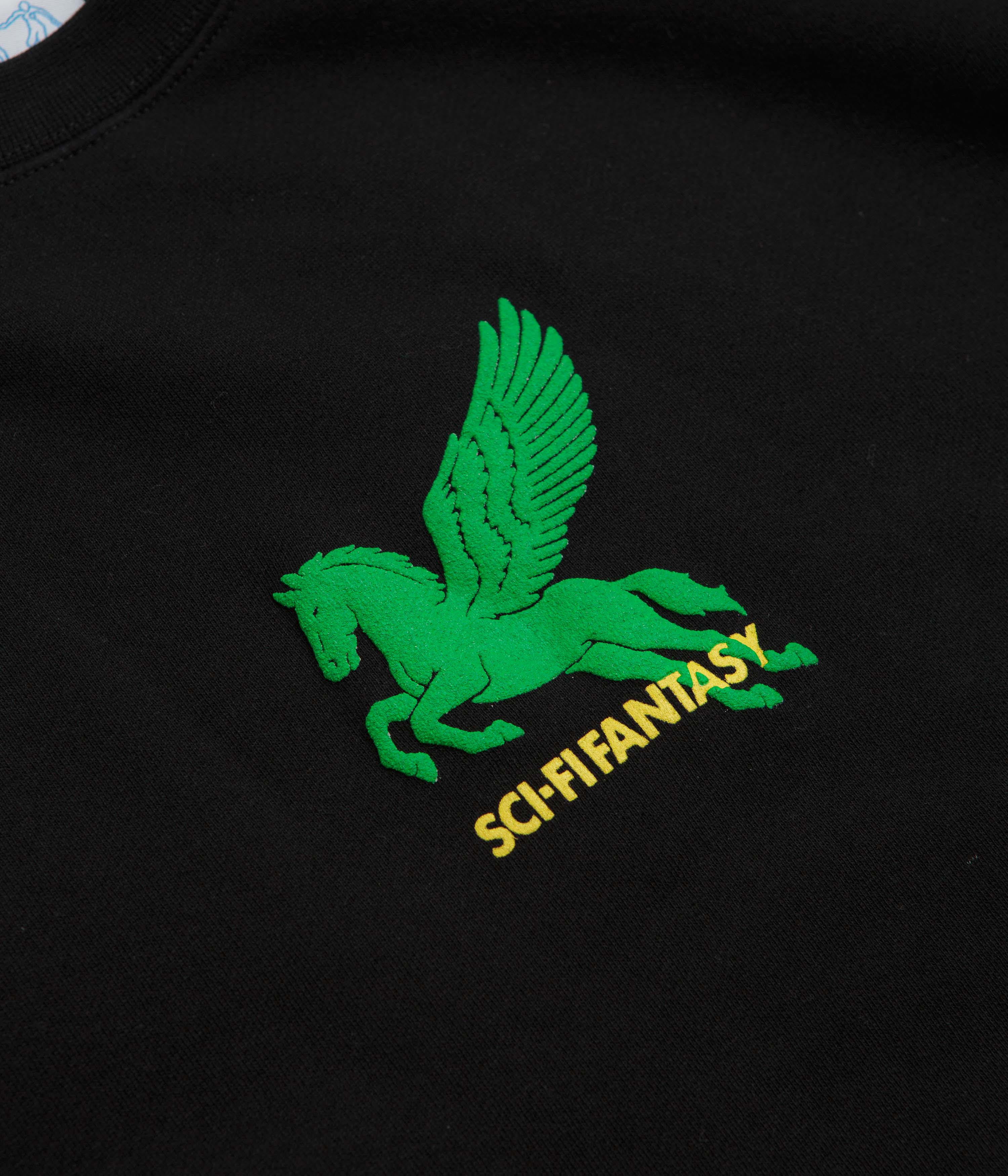 Sci-Fi Fantasy Pegasus Crewneck Sweatshirt - Black - Image 3