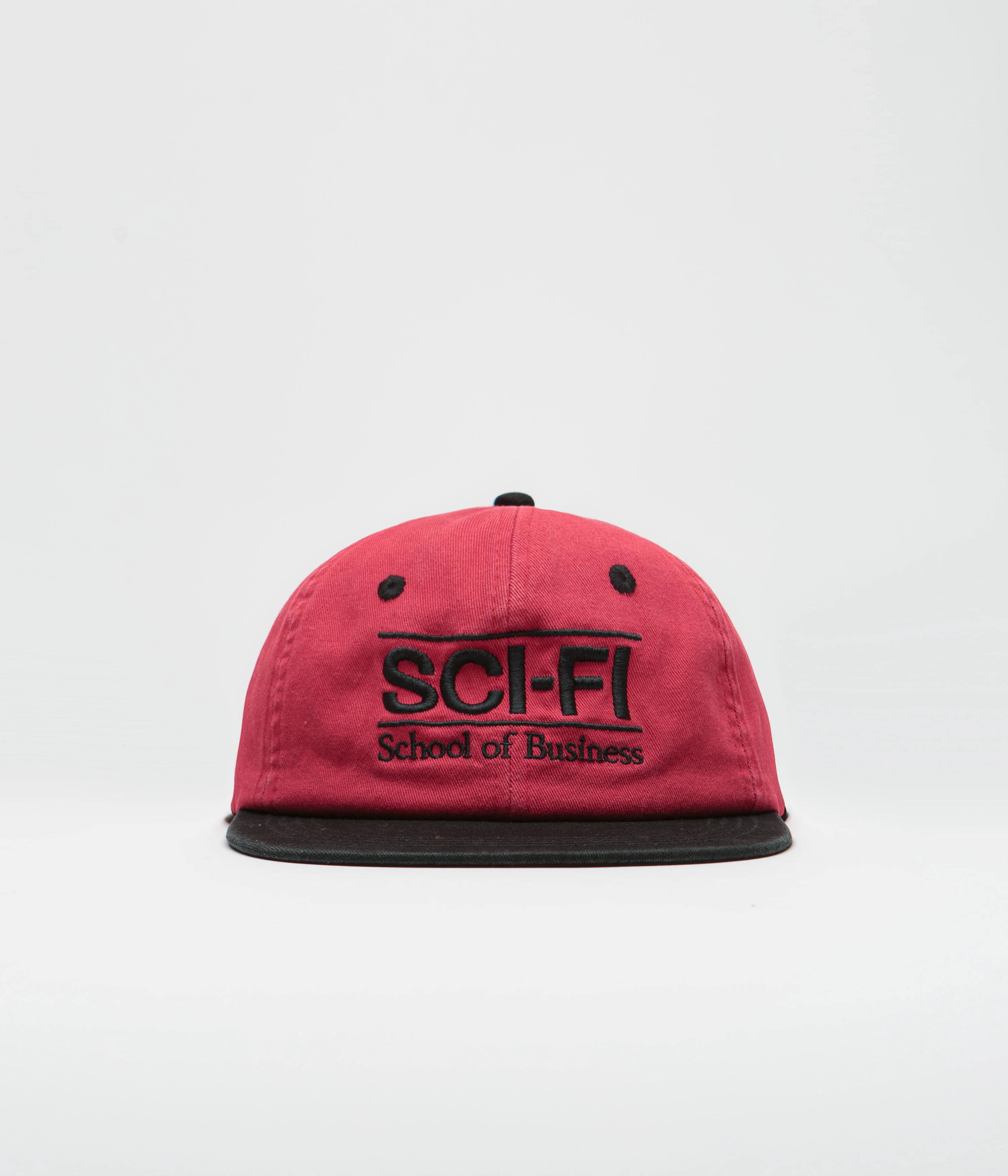 Sci-Fi Fantasy School of Business Cap - Red / Black - Image 2