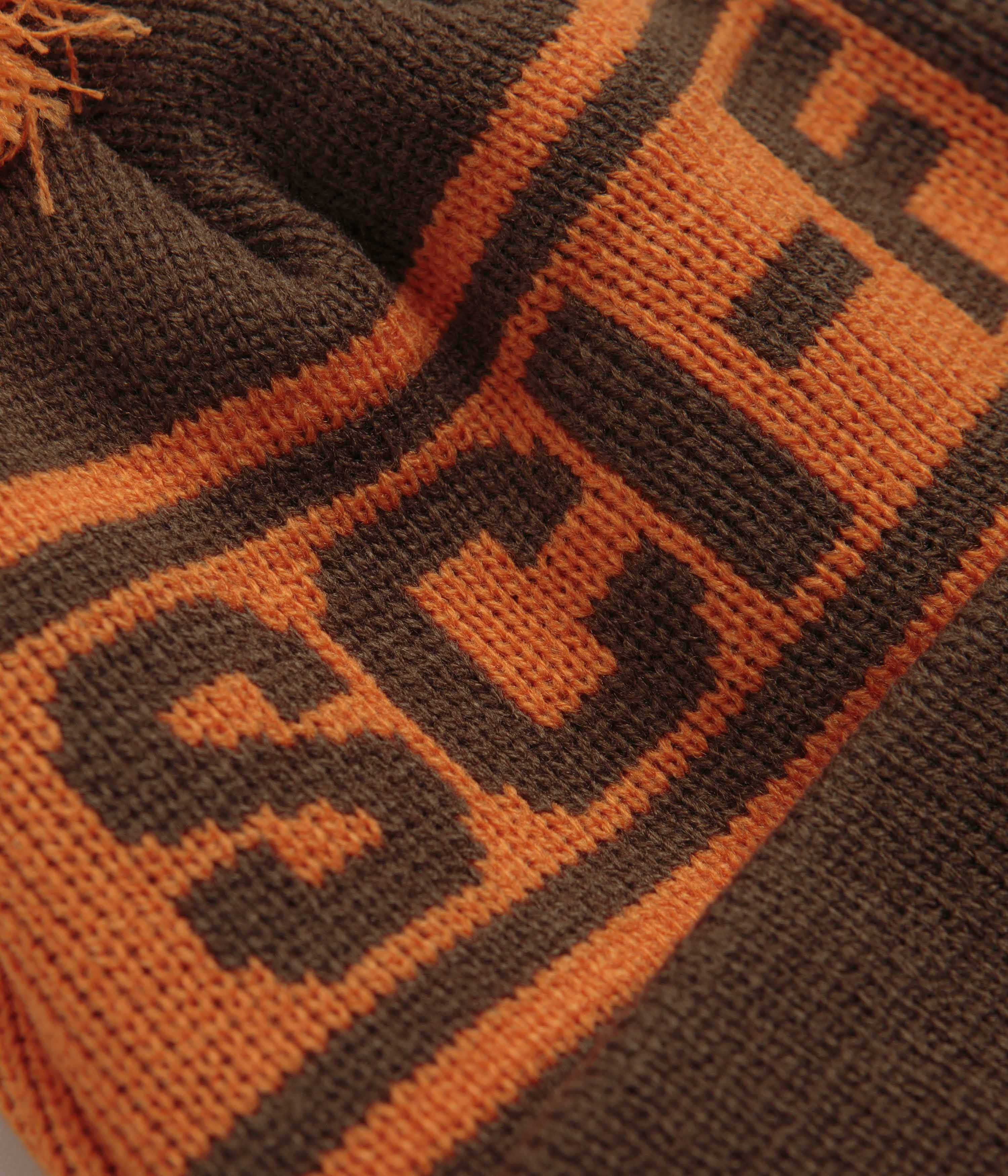 Sci-Fi Fantasy Sci-Fi Pom Beanie - Brown / Orange - Image 2