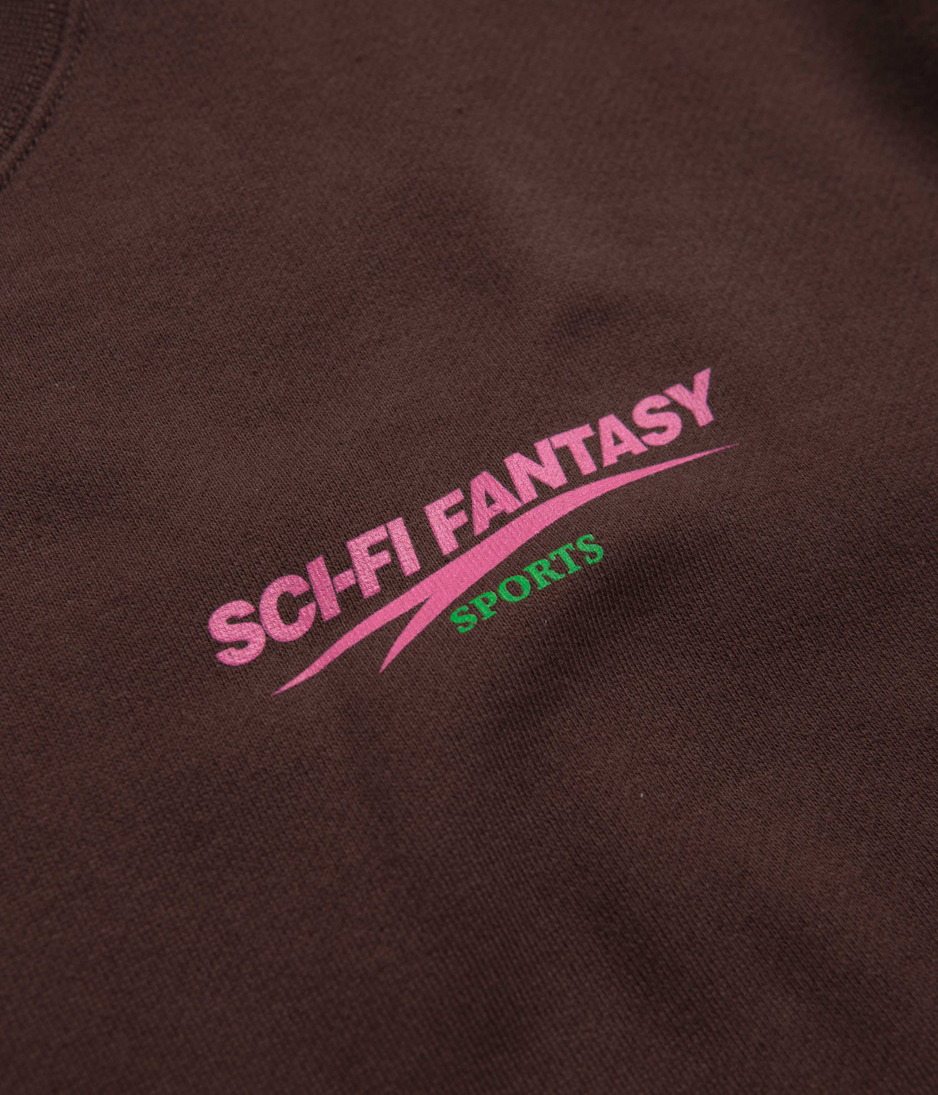 Sci-Fi Fantasy Sports Fleece Crewneck Sweatshirt - Brown - Image 3