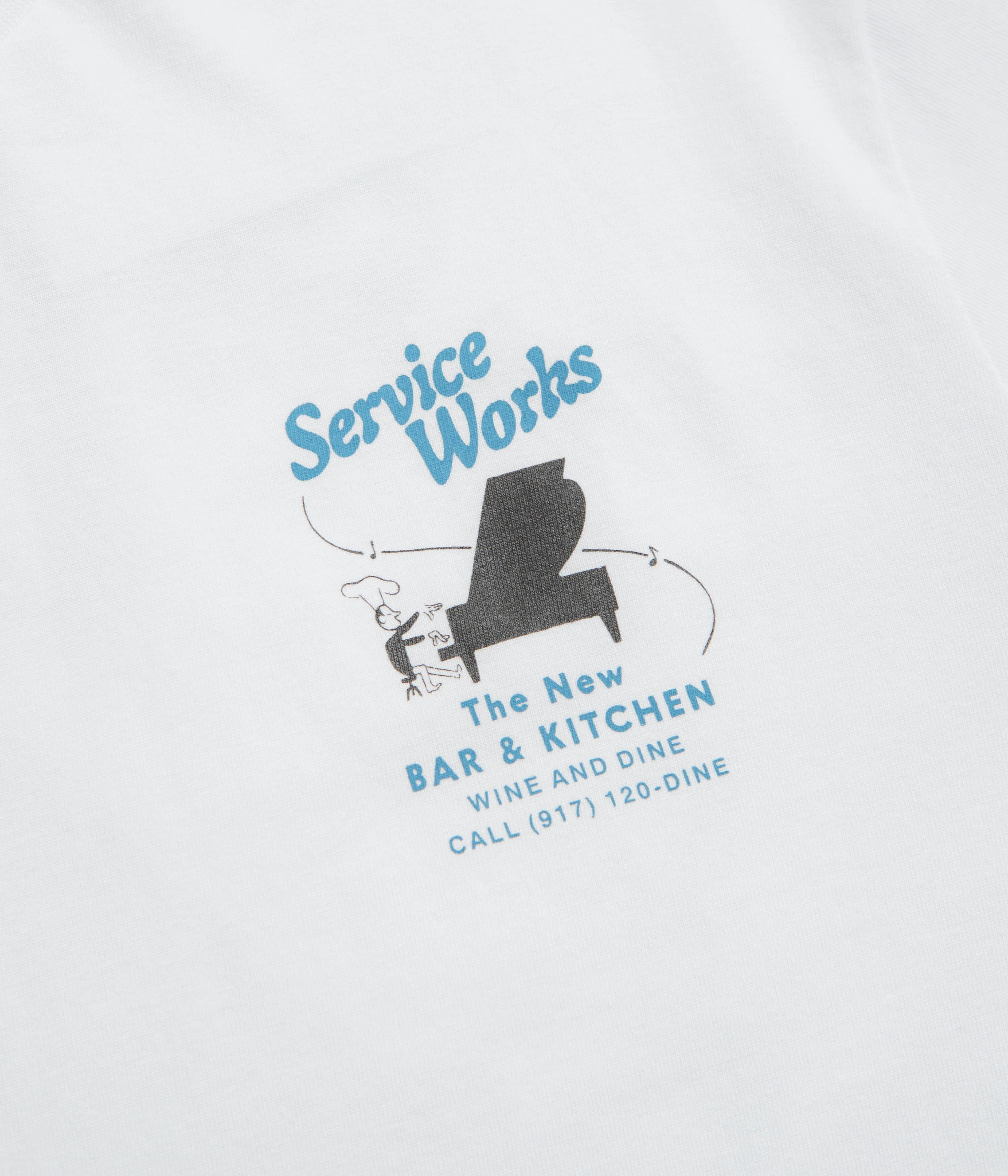 Service Works Bar + Kitchen T-Shirt - White - Image 3