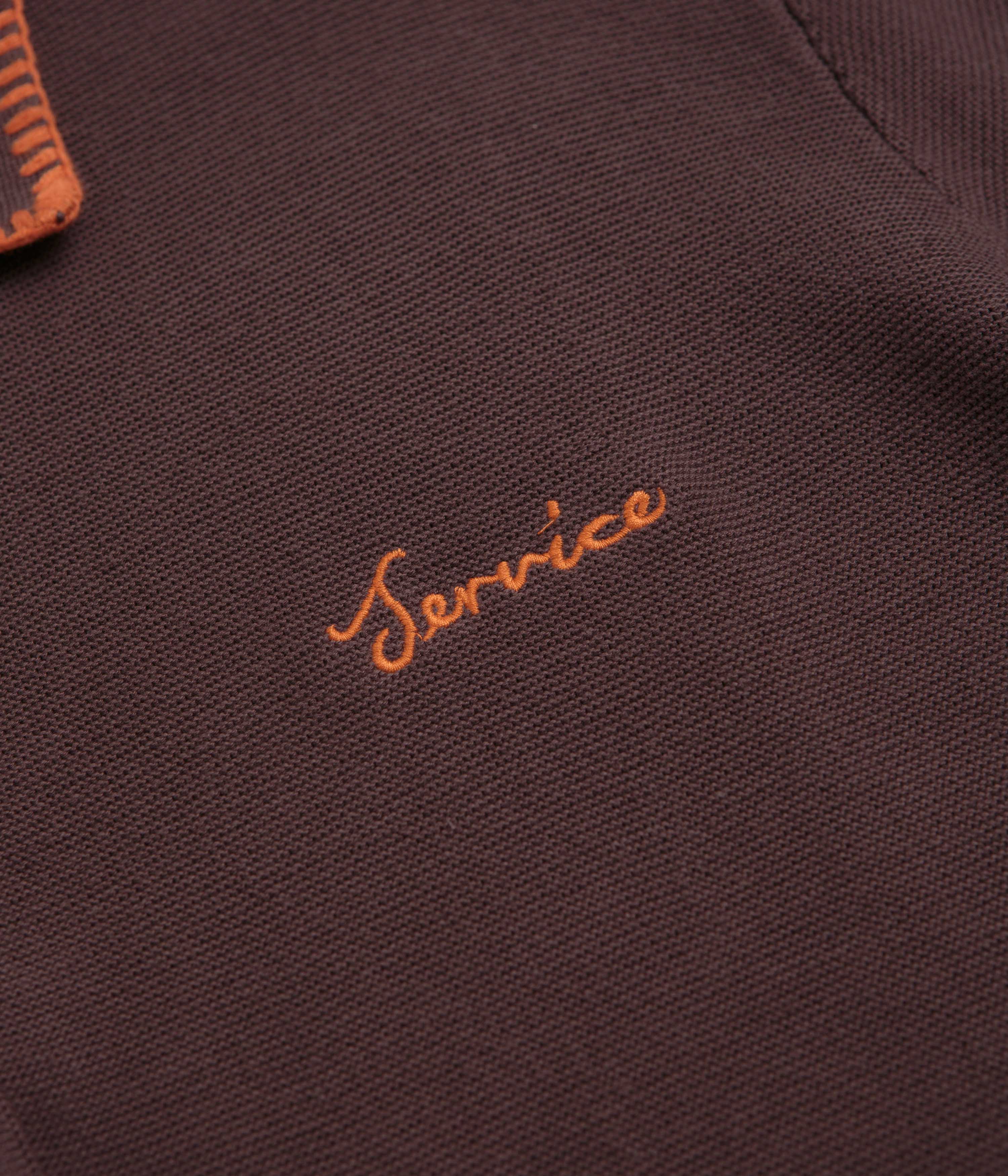 Service Works Blanket Stitch Cardigan - Brown - Image 4