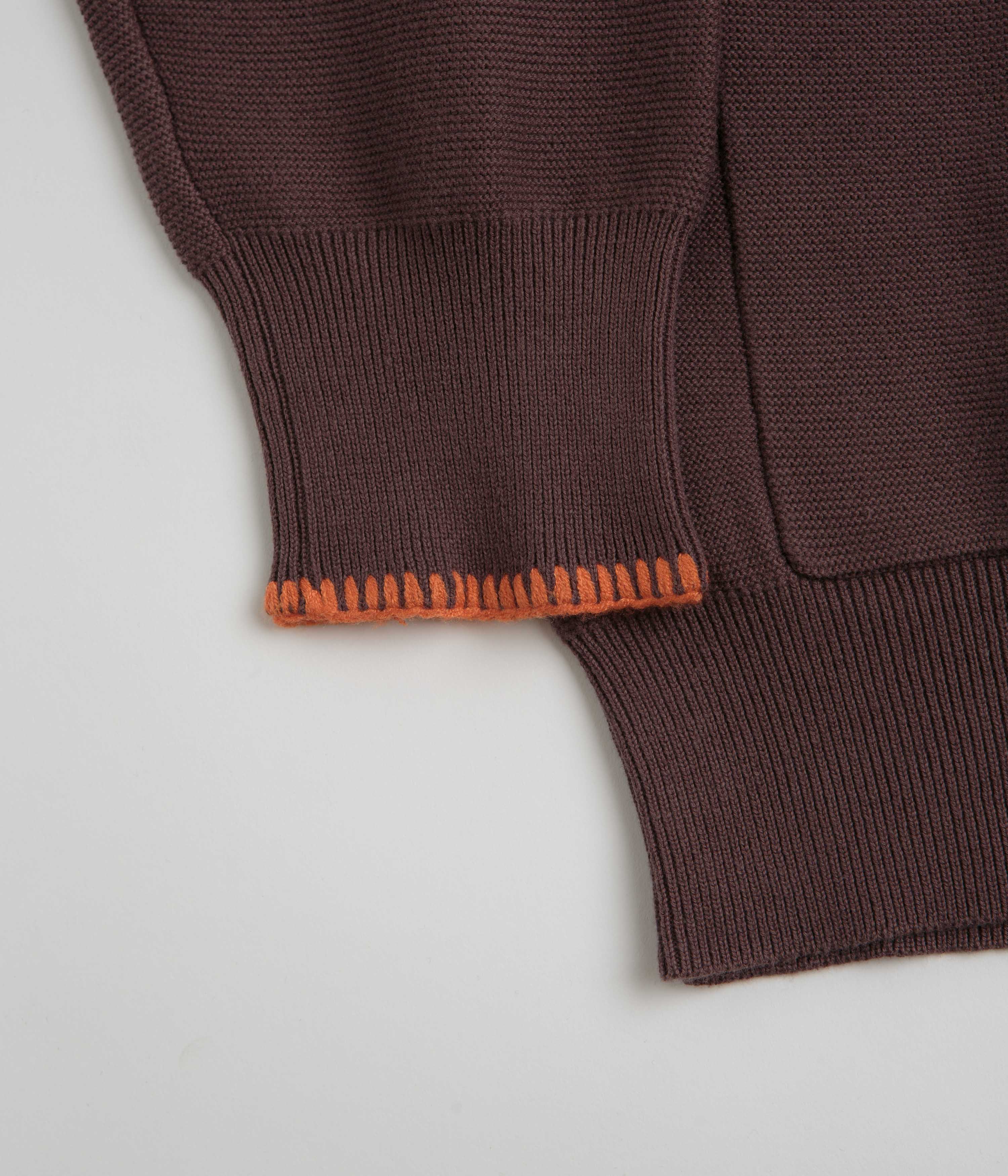 Service Works Blanket Stitch Cardigan - Brown - Image 5