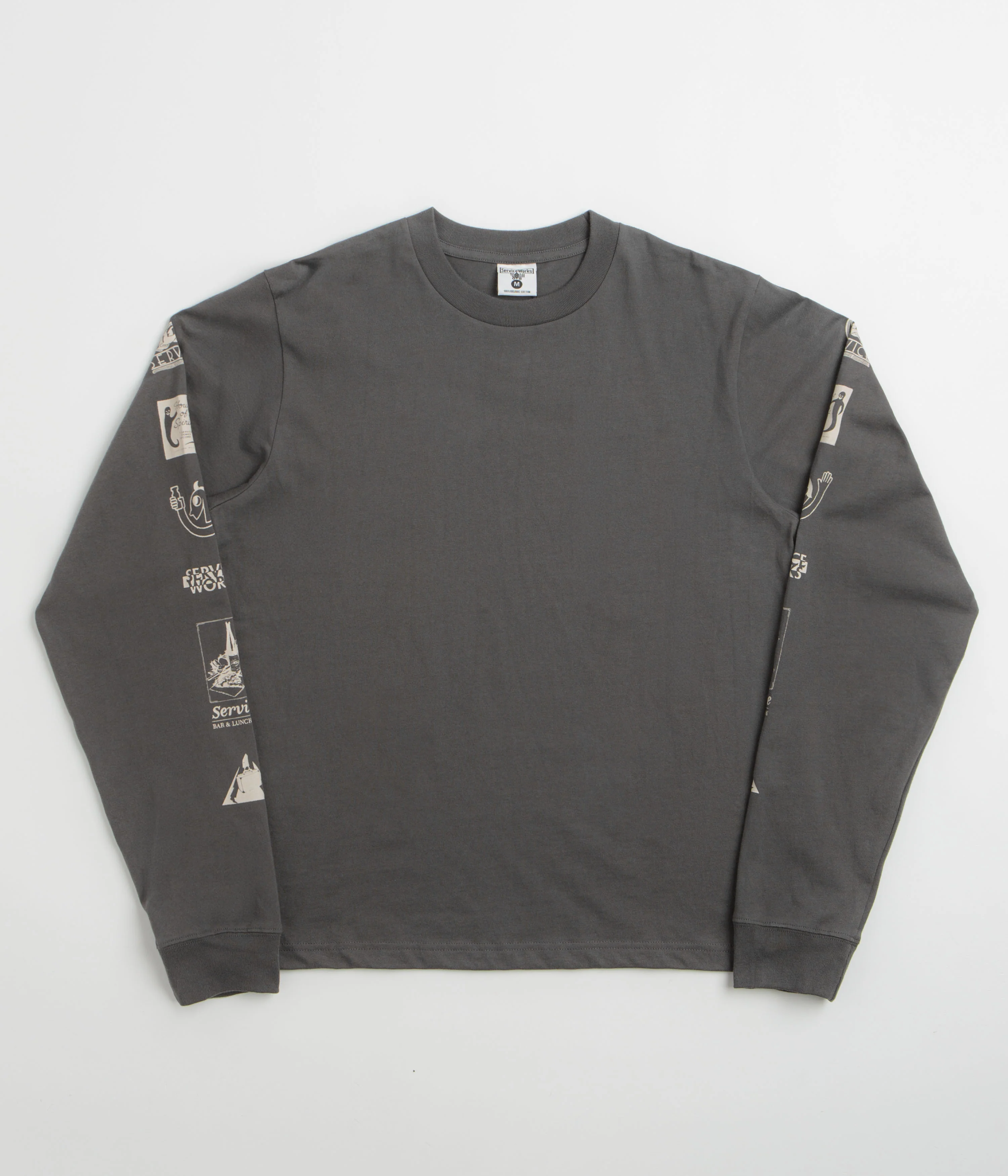 Service Works Bootleg Long Sleeve T-Shirt - Charcoal