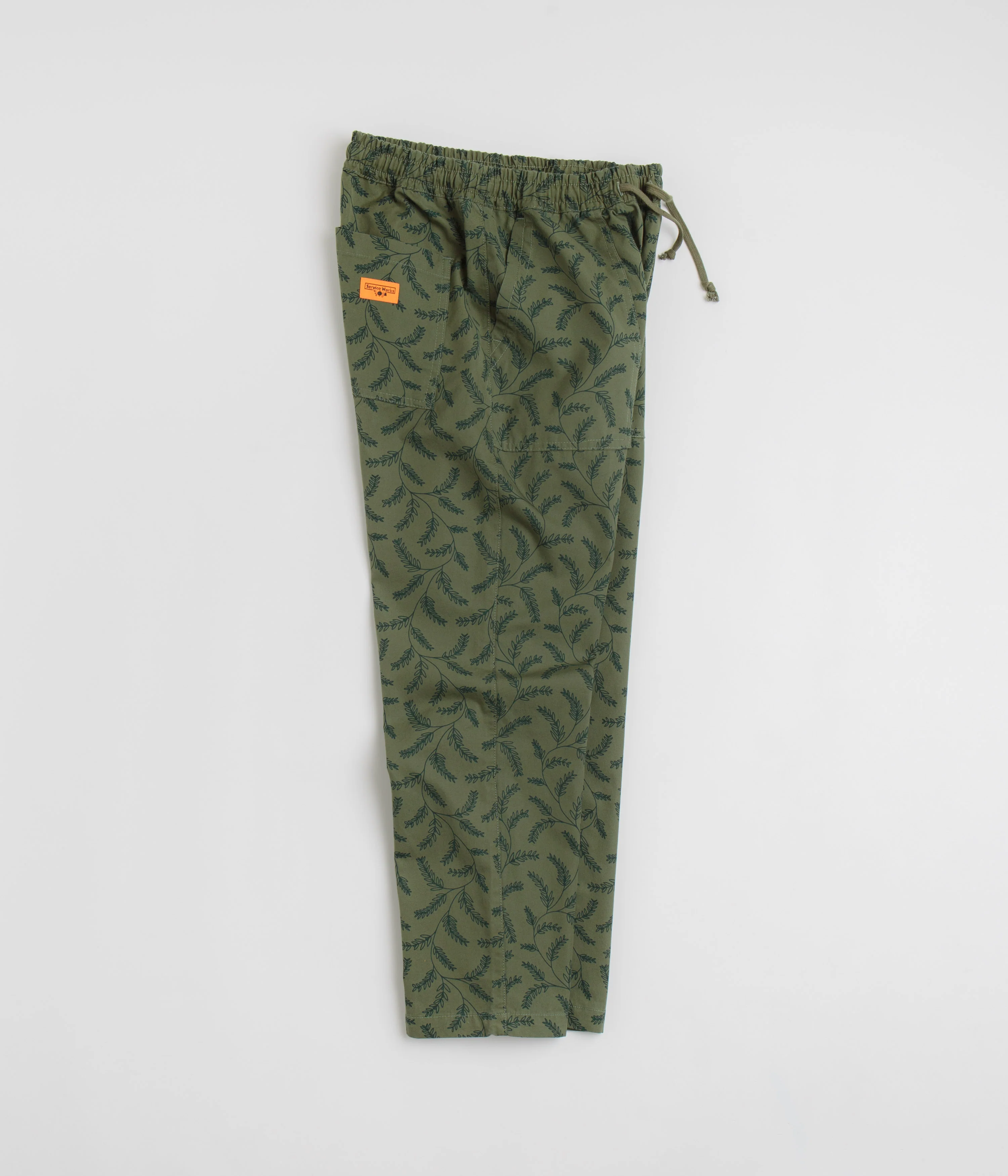 Service Works Branch Twill Chef Pants - Olive - Image 2