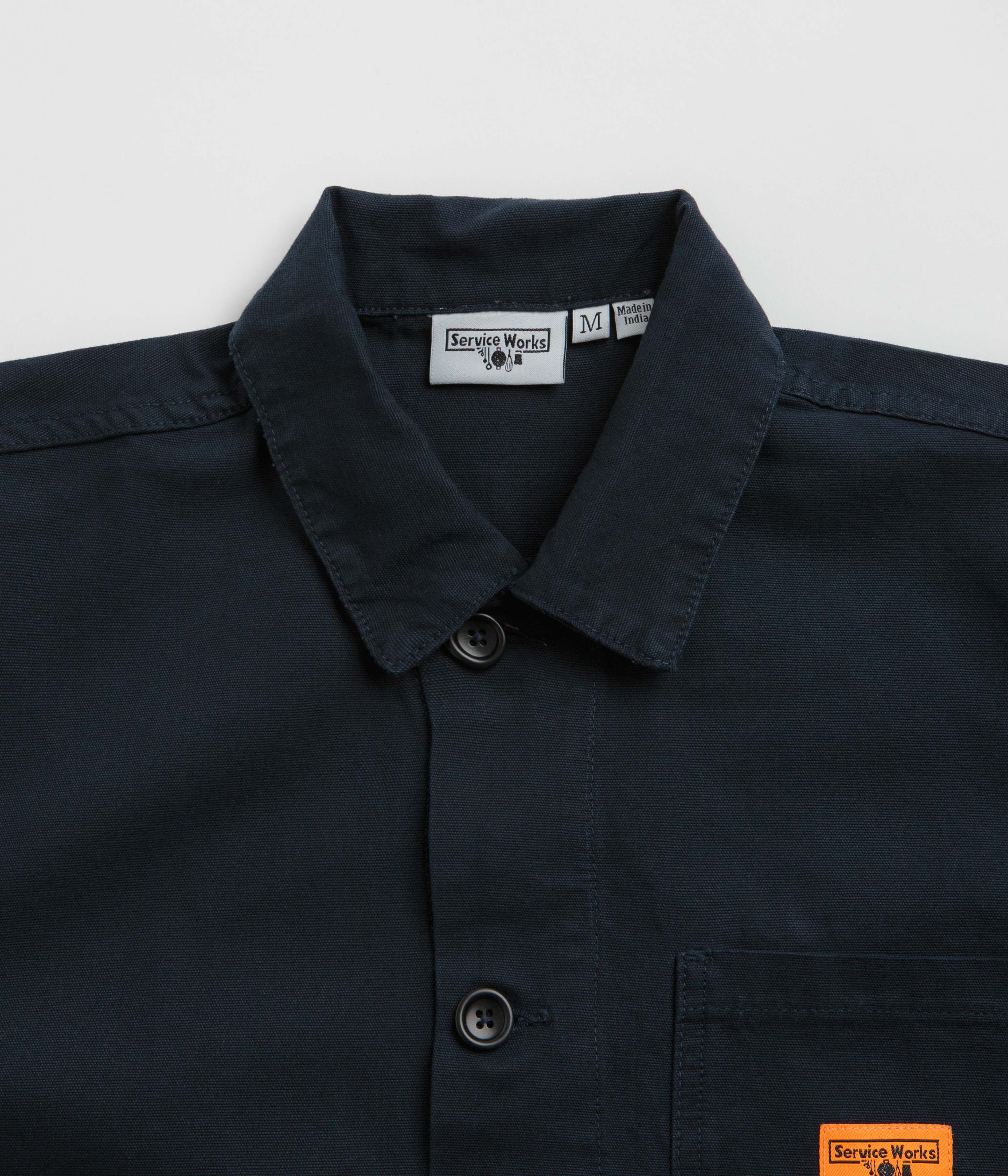 Service Works Canvas Chore Shirt - Dark Navy - Image 4