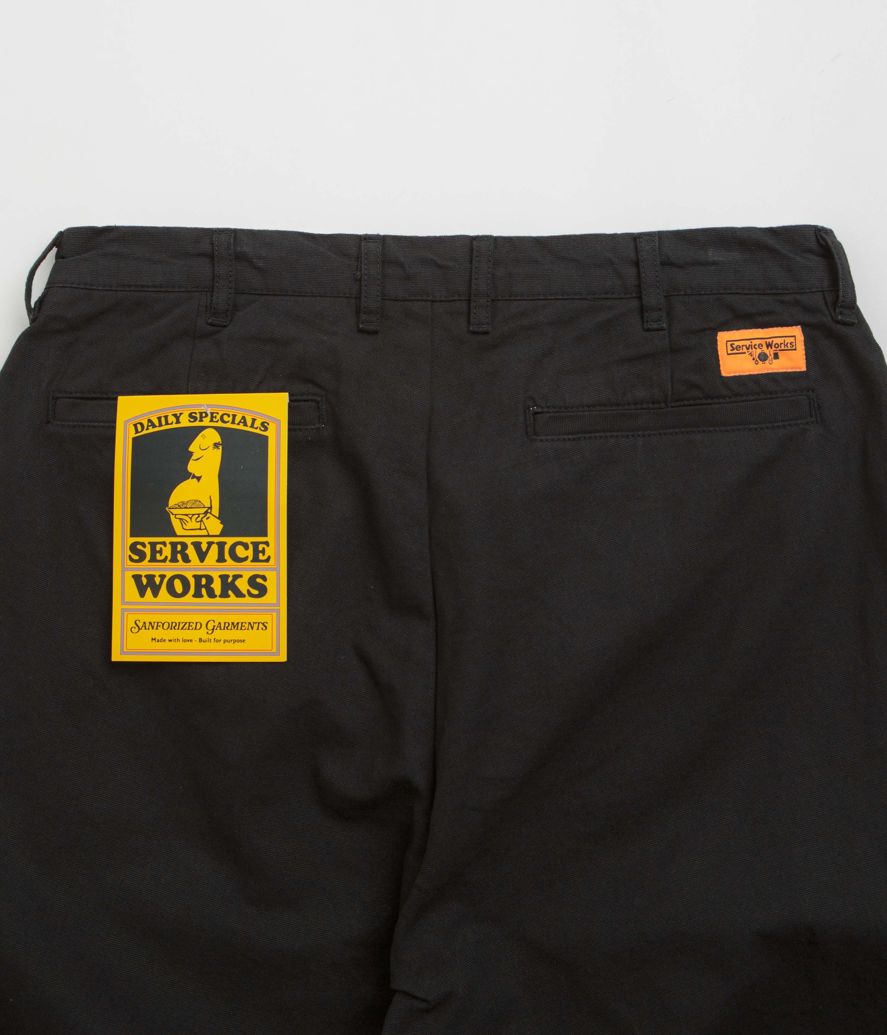 Service Works Canvas Part Timer Pants - Black - Image 6