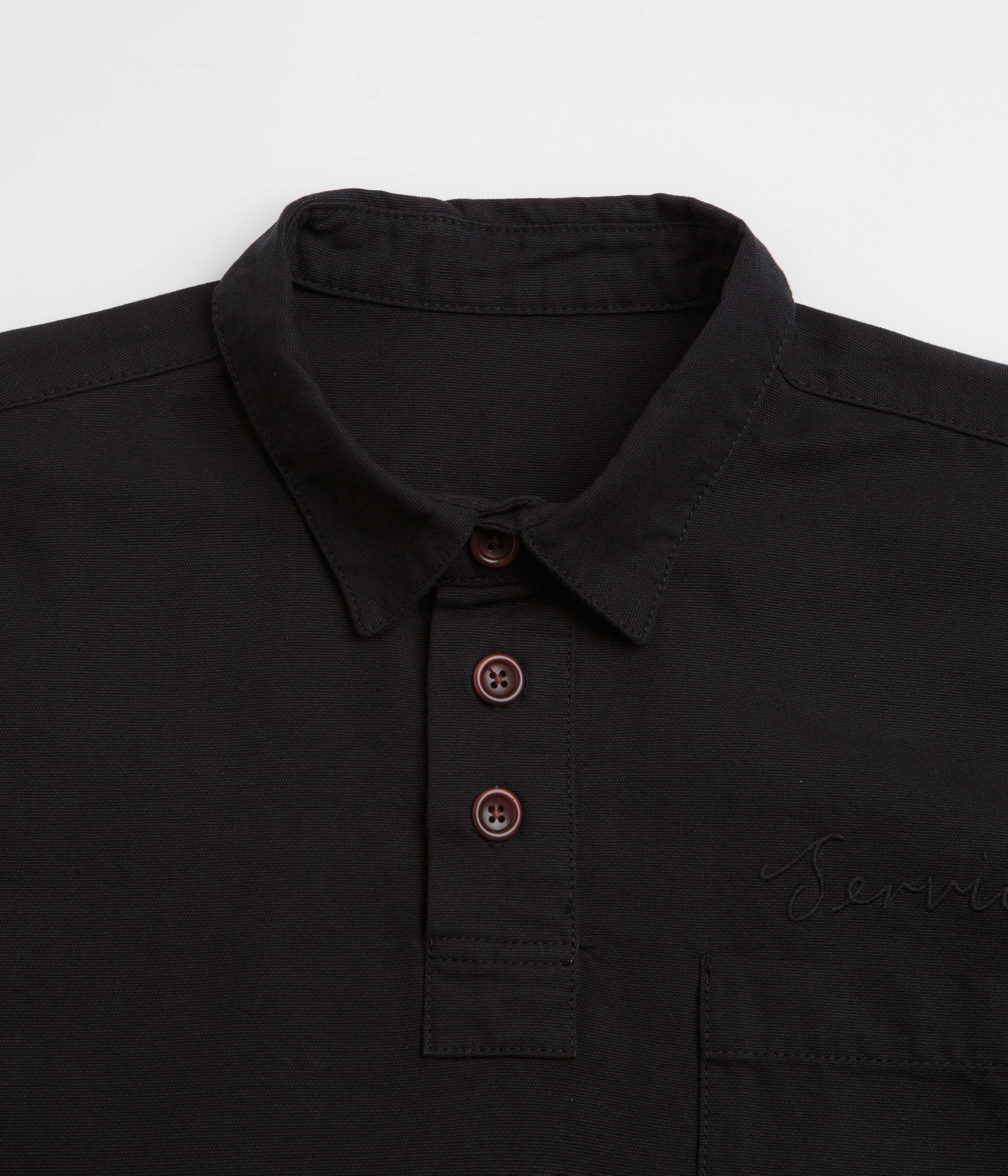 Service Works Canvas Script Popover Shirt - Black - Image 2