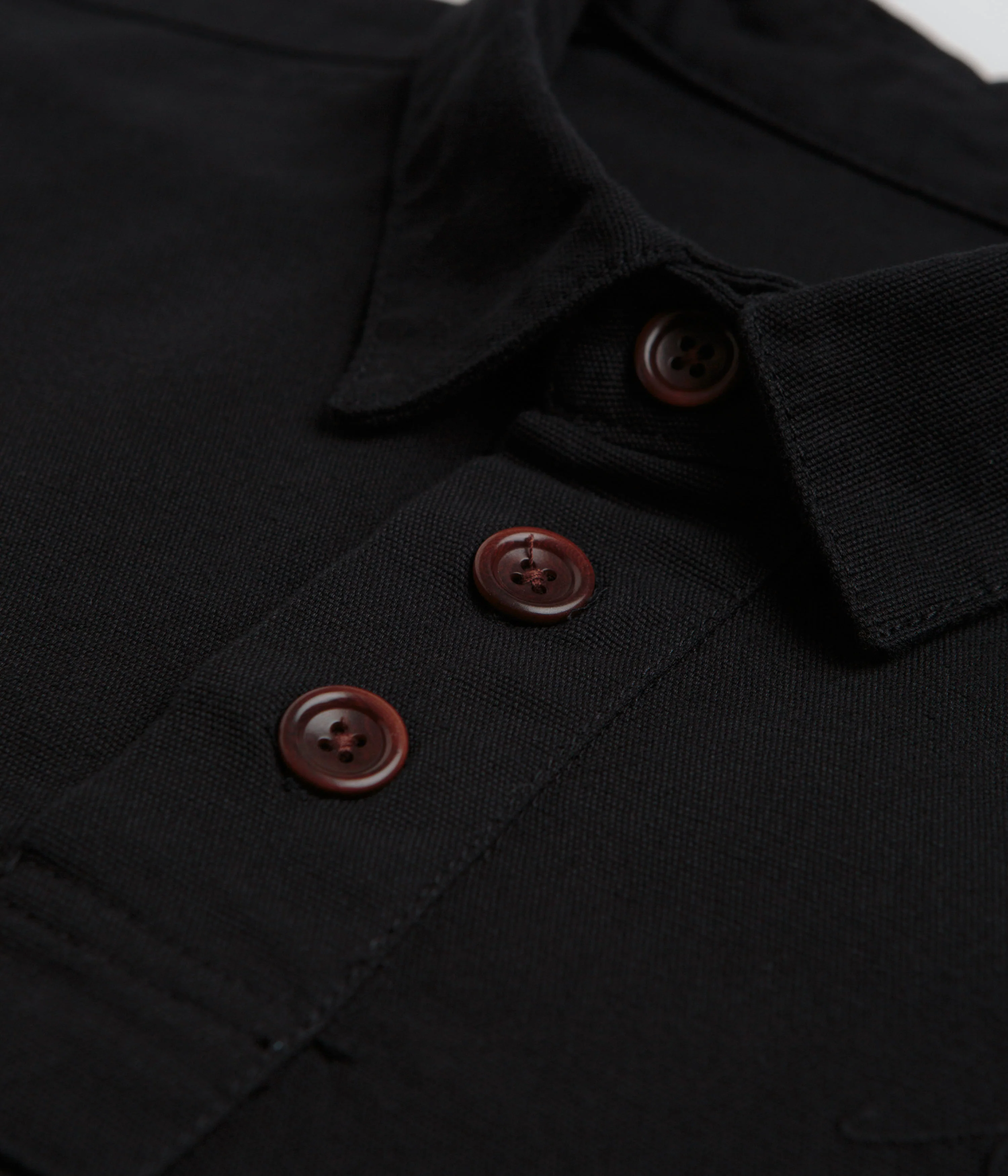 Service Works Canvas Script Popover Shirt - Black - Image 4