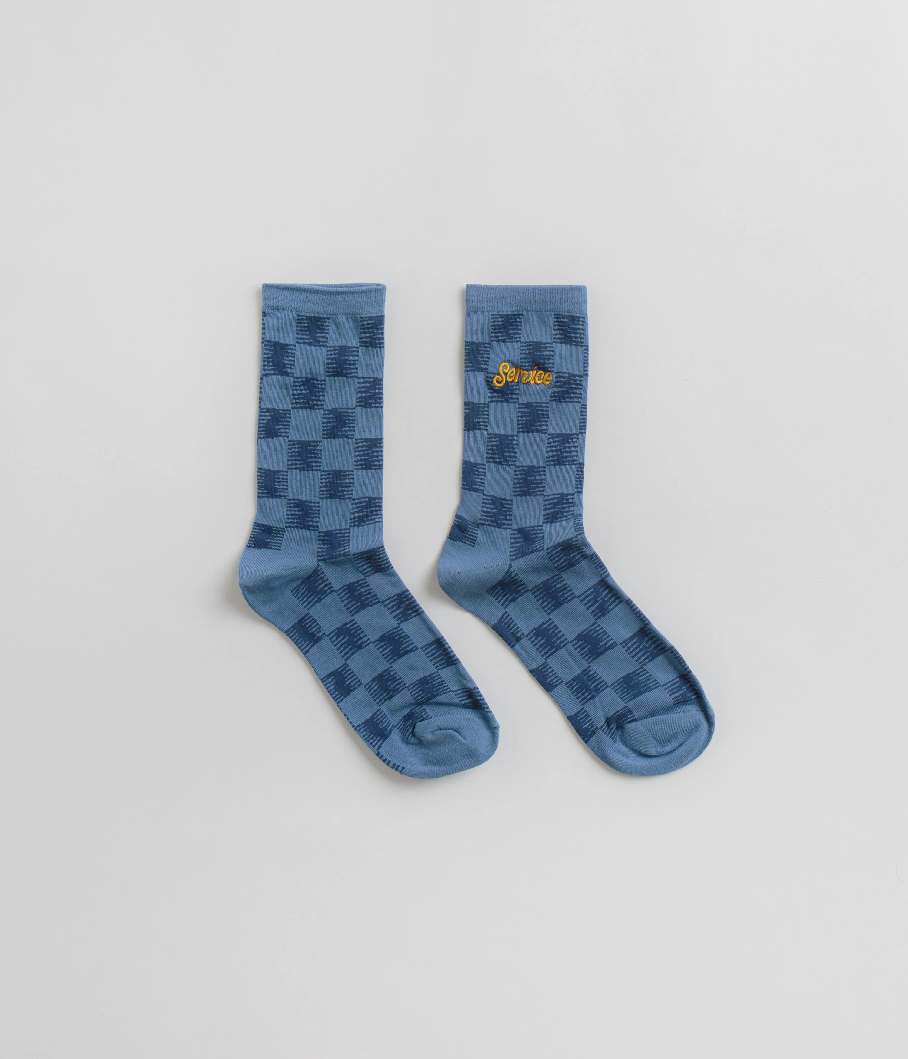 Service Works Checker Socks - Blue Checker