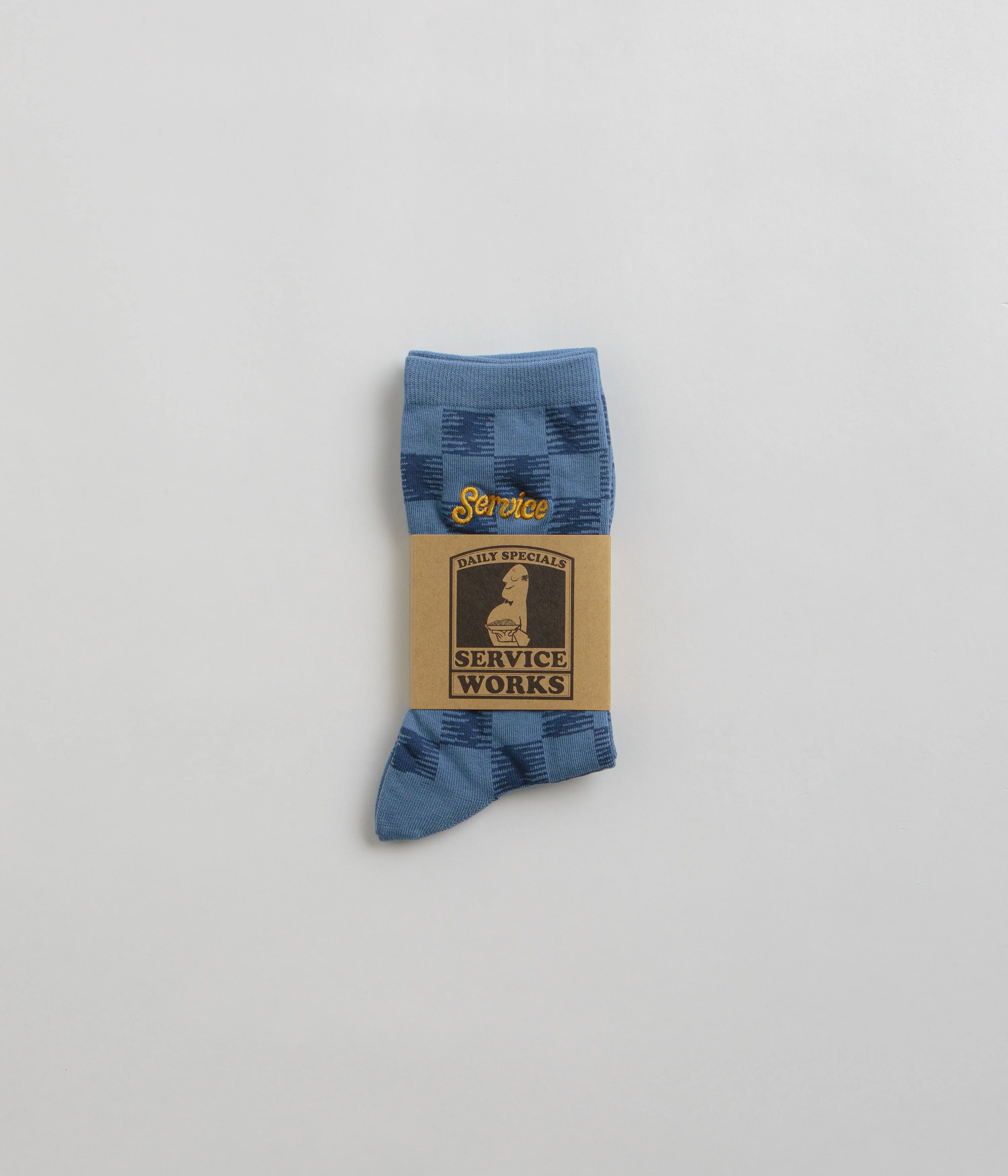 Service Works Checker Socks - Blue Checker - Image 3
