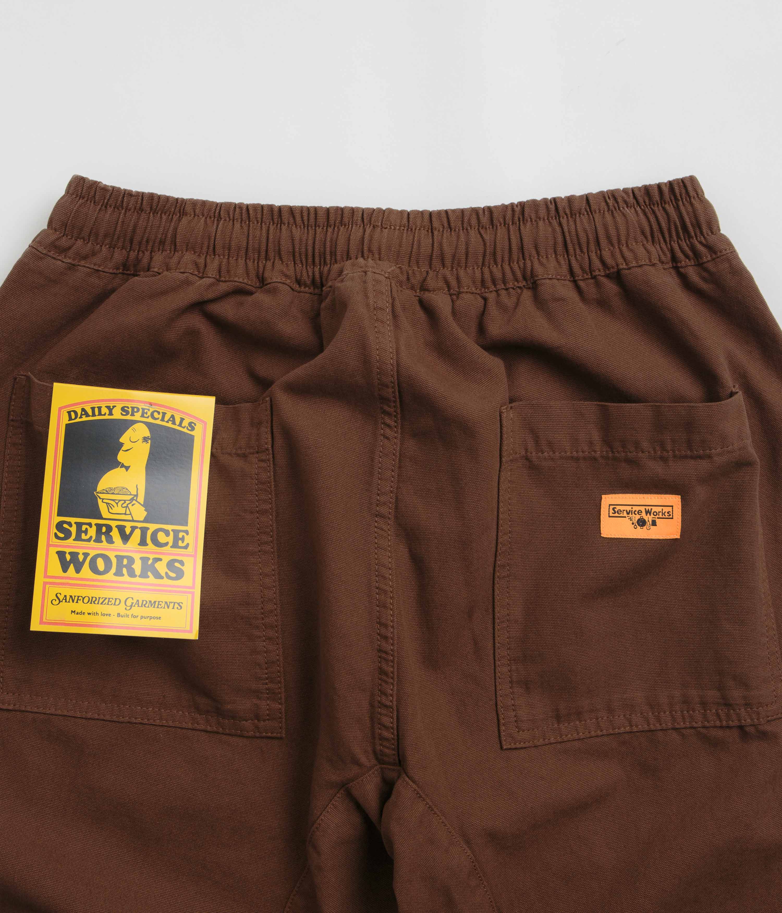 Service Works Classic Chef Pants - Brown - Image 5