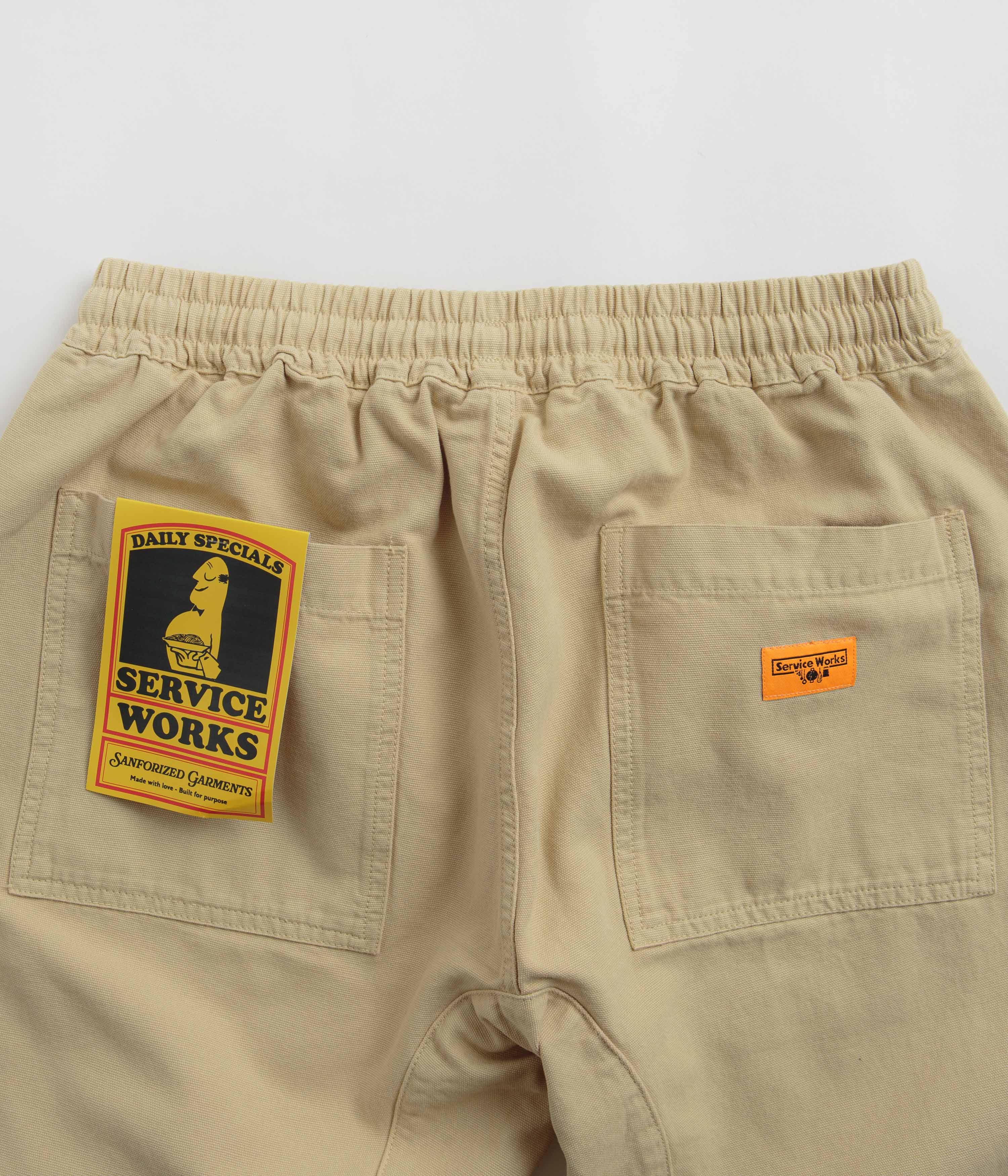 Service Works Classic Chef Pants - Khaki - Image 5