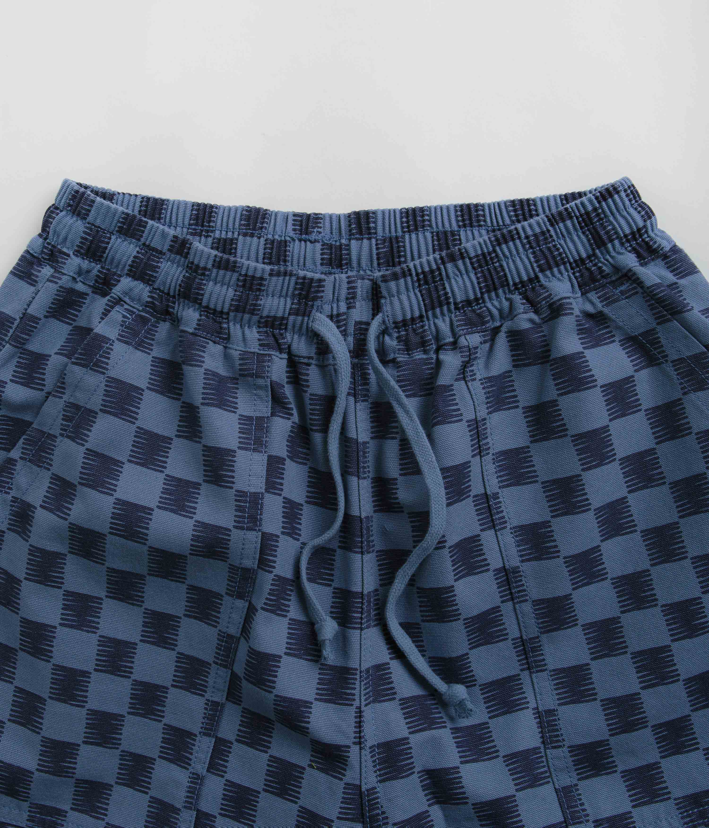 Service Works Classic Chef Shorts - Blue Checker - Image 4