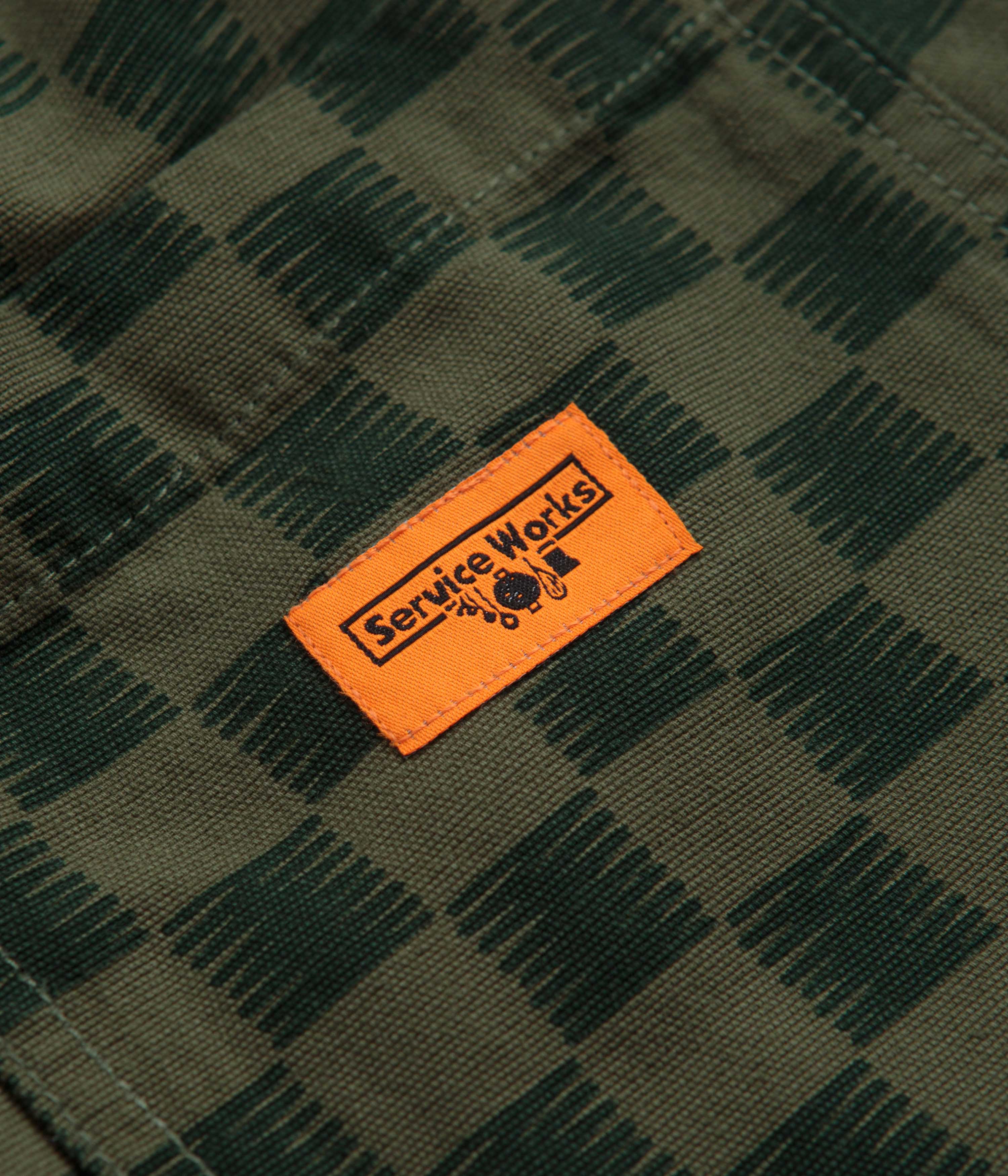 Service Works Classic Chef Shorts - Green Checker - Image 6
