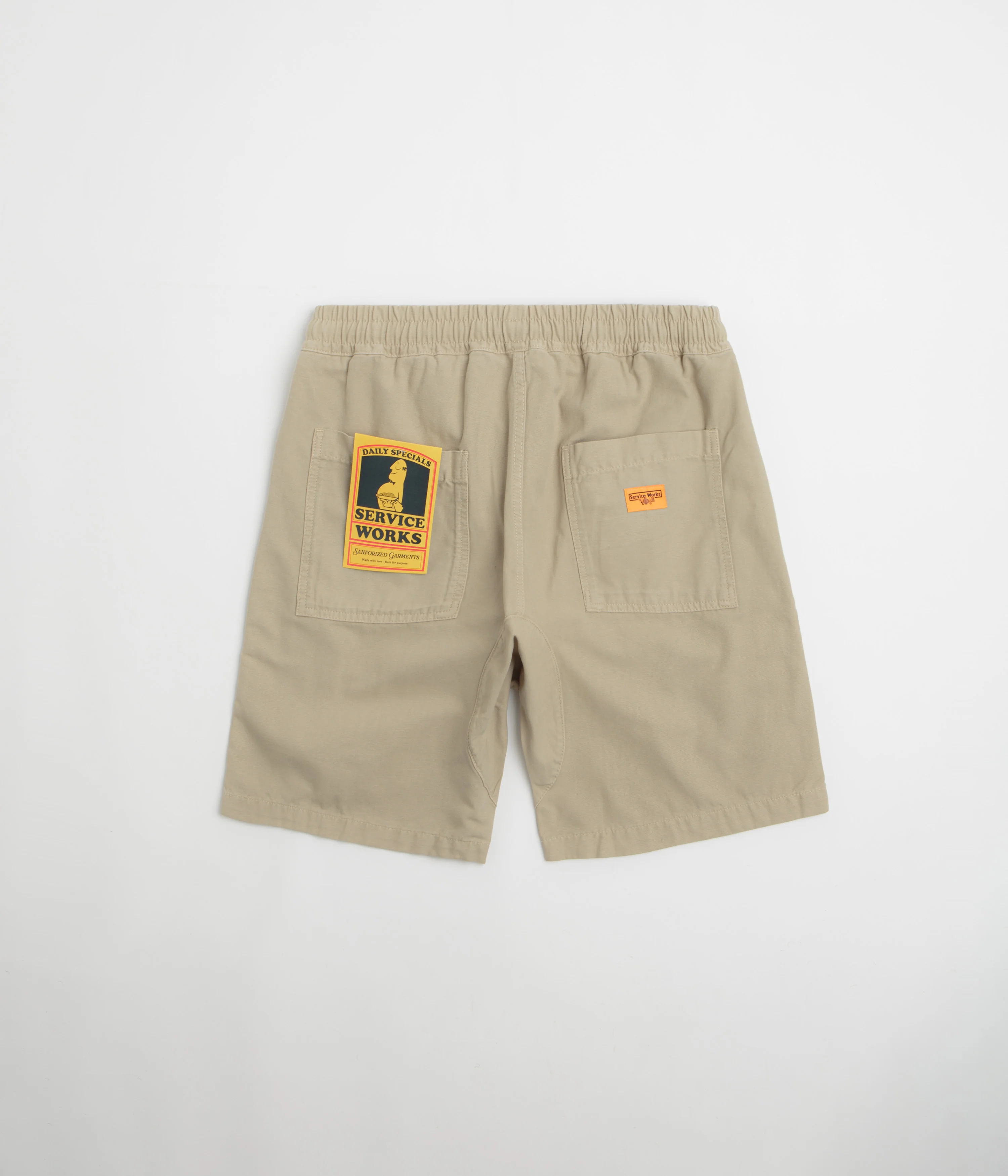Service Works Classic Chef Shorts - Khaki - Image 3
