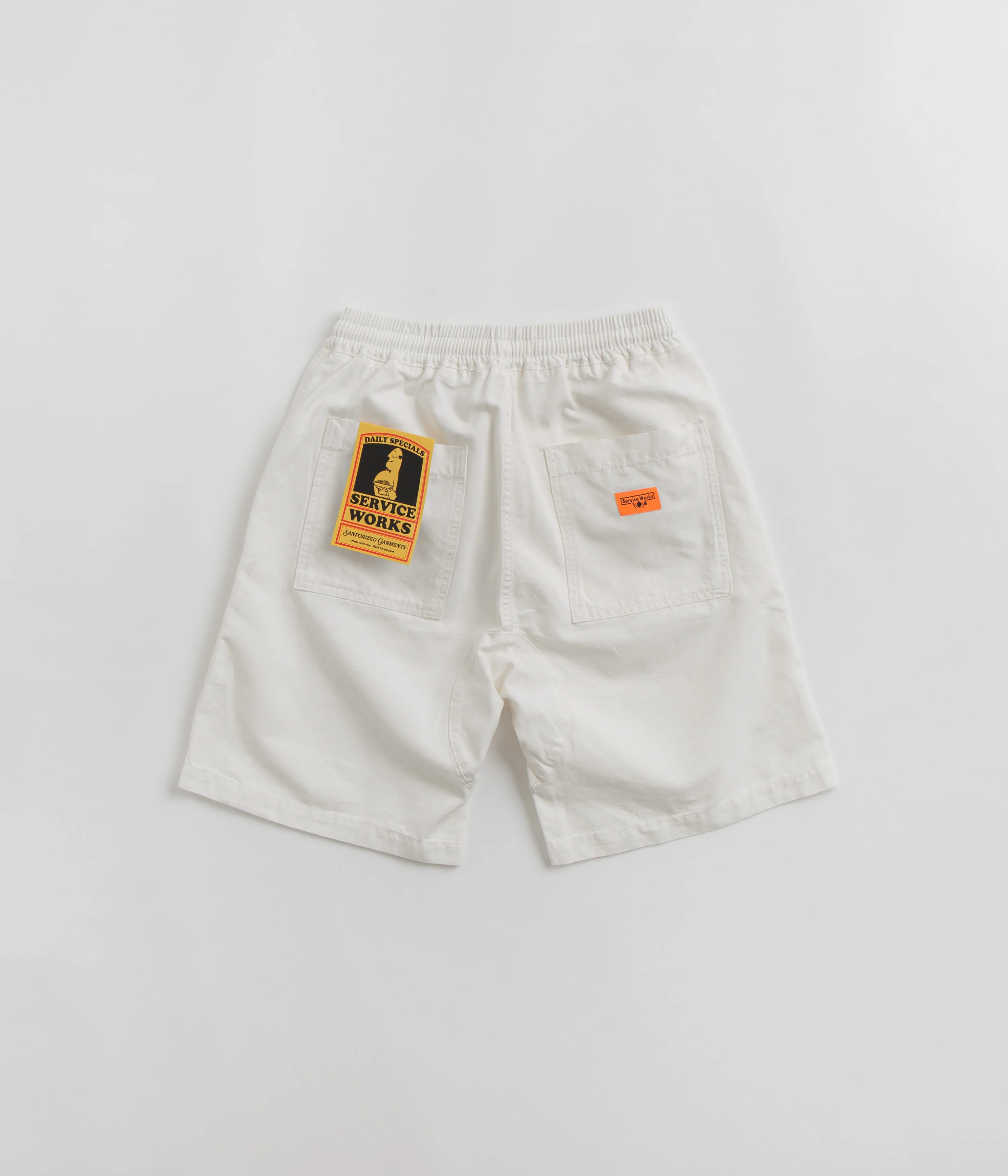 Service Works Classic Chef Shorts - Off-White - Image 3