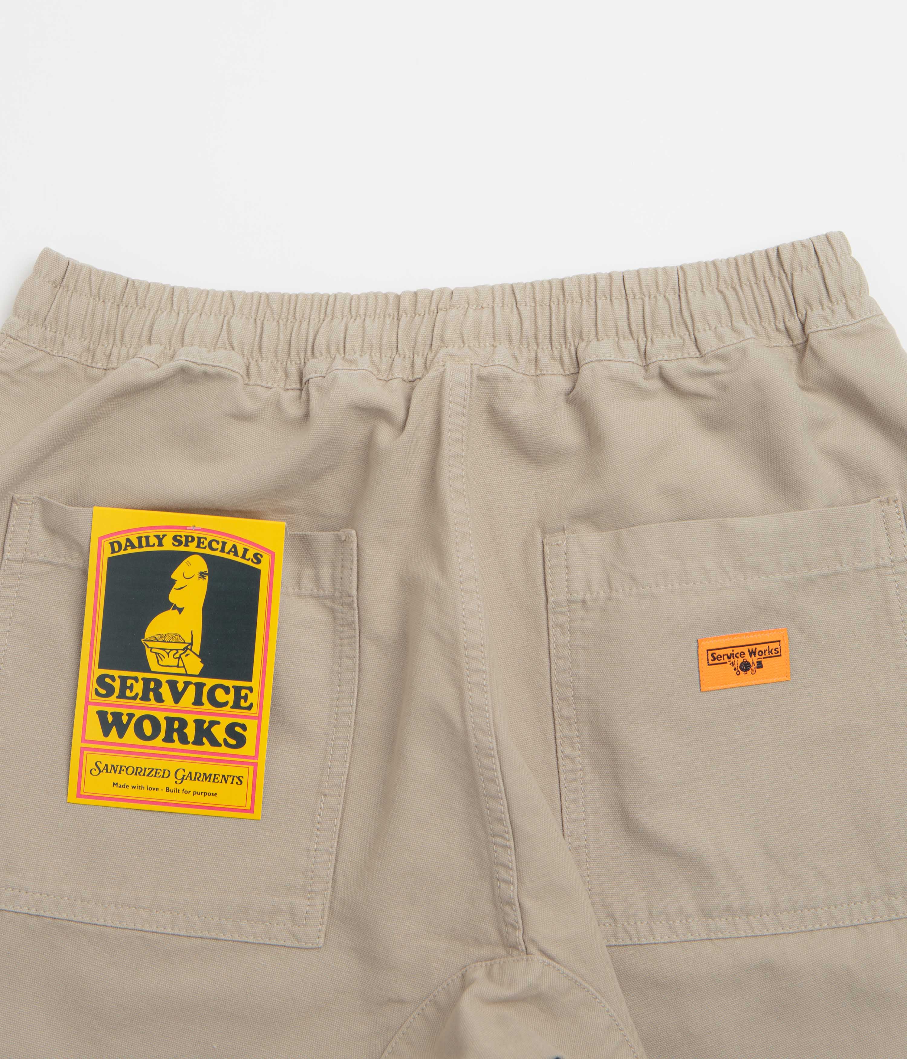 Service Works Classic Chef Shorts - Stone - Image 5