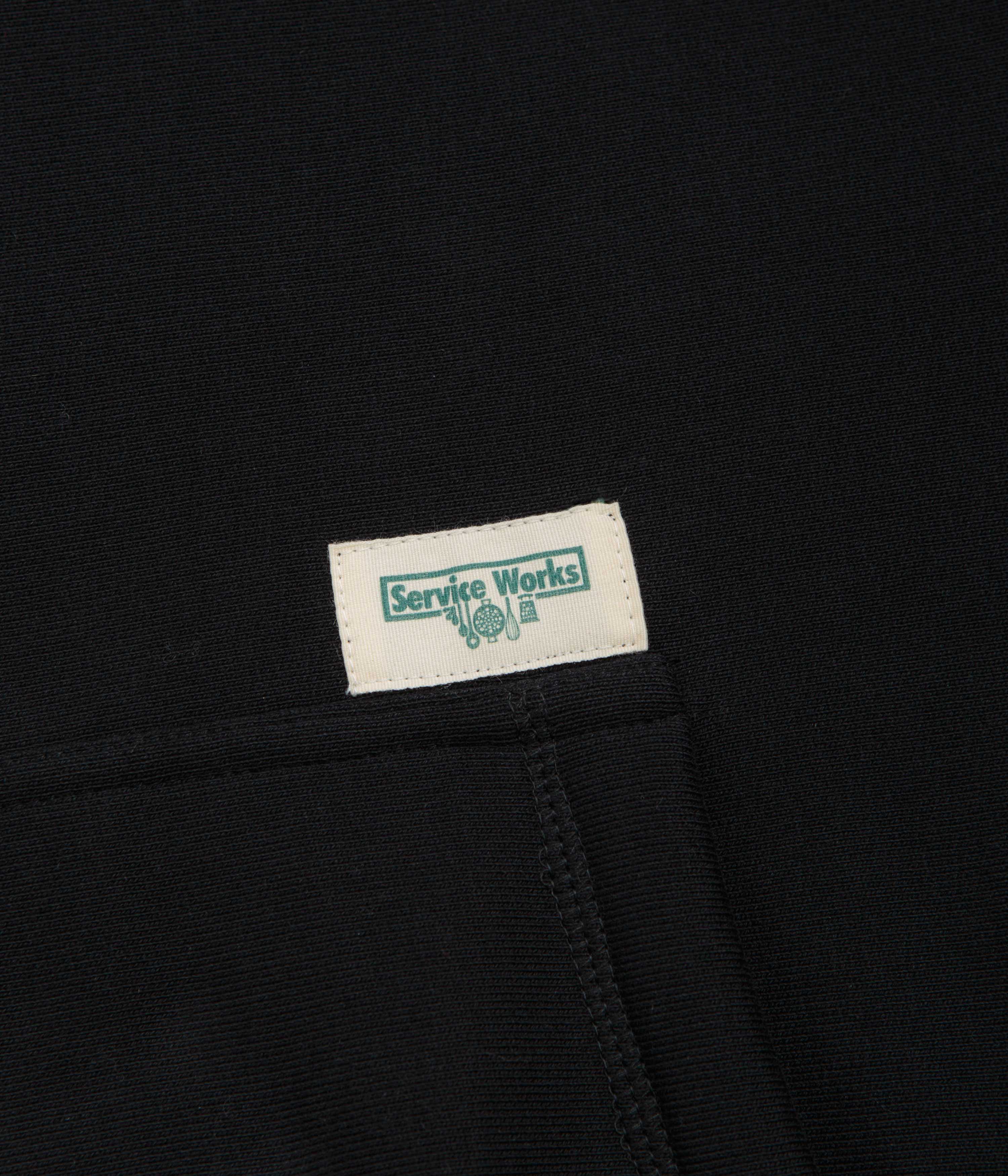 Service Works Contrast Stitch Hoodie - Black - Image 2