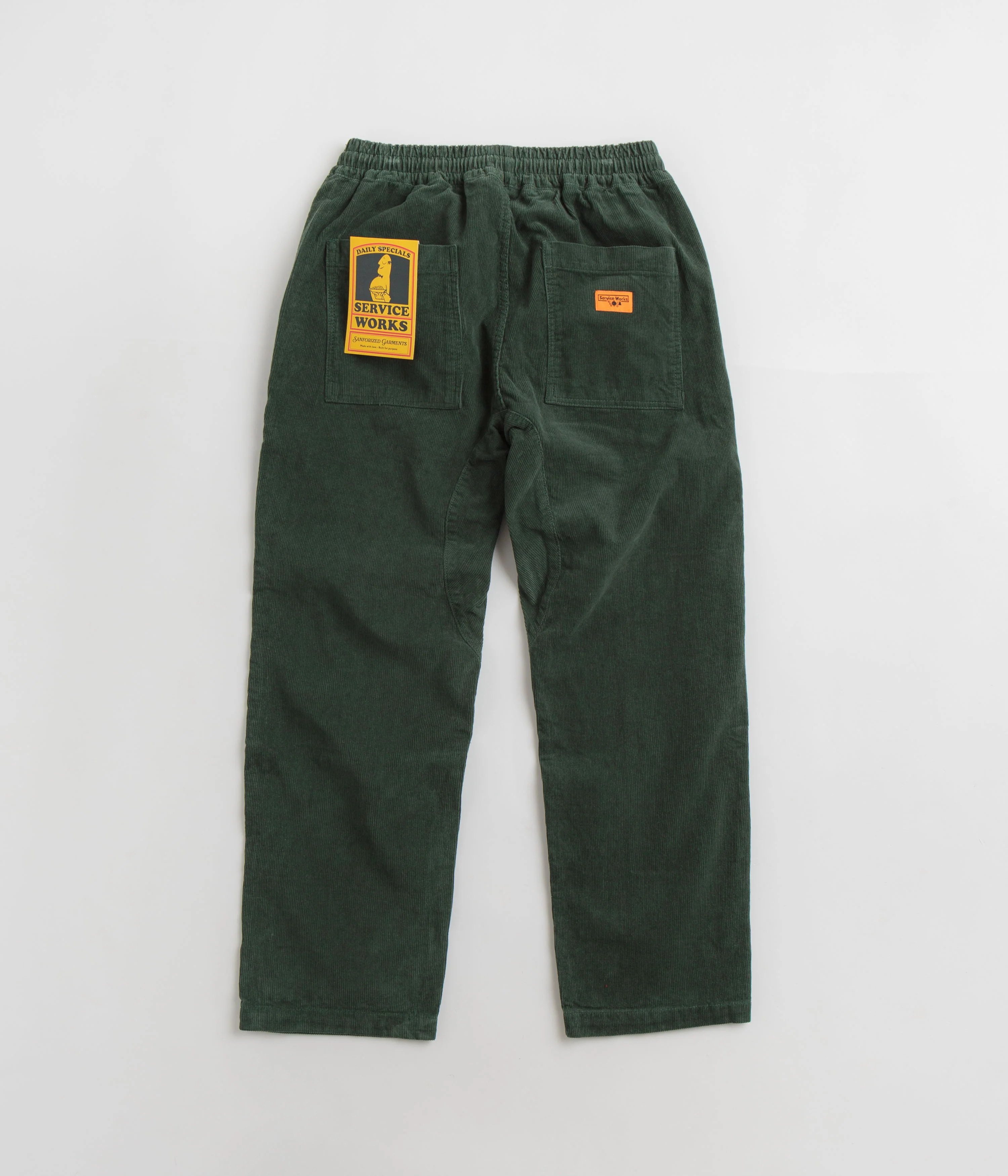Service Works Corduroy Chef Pants - Forest - Image 3