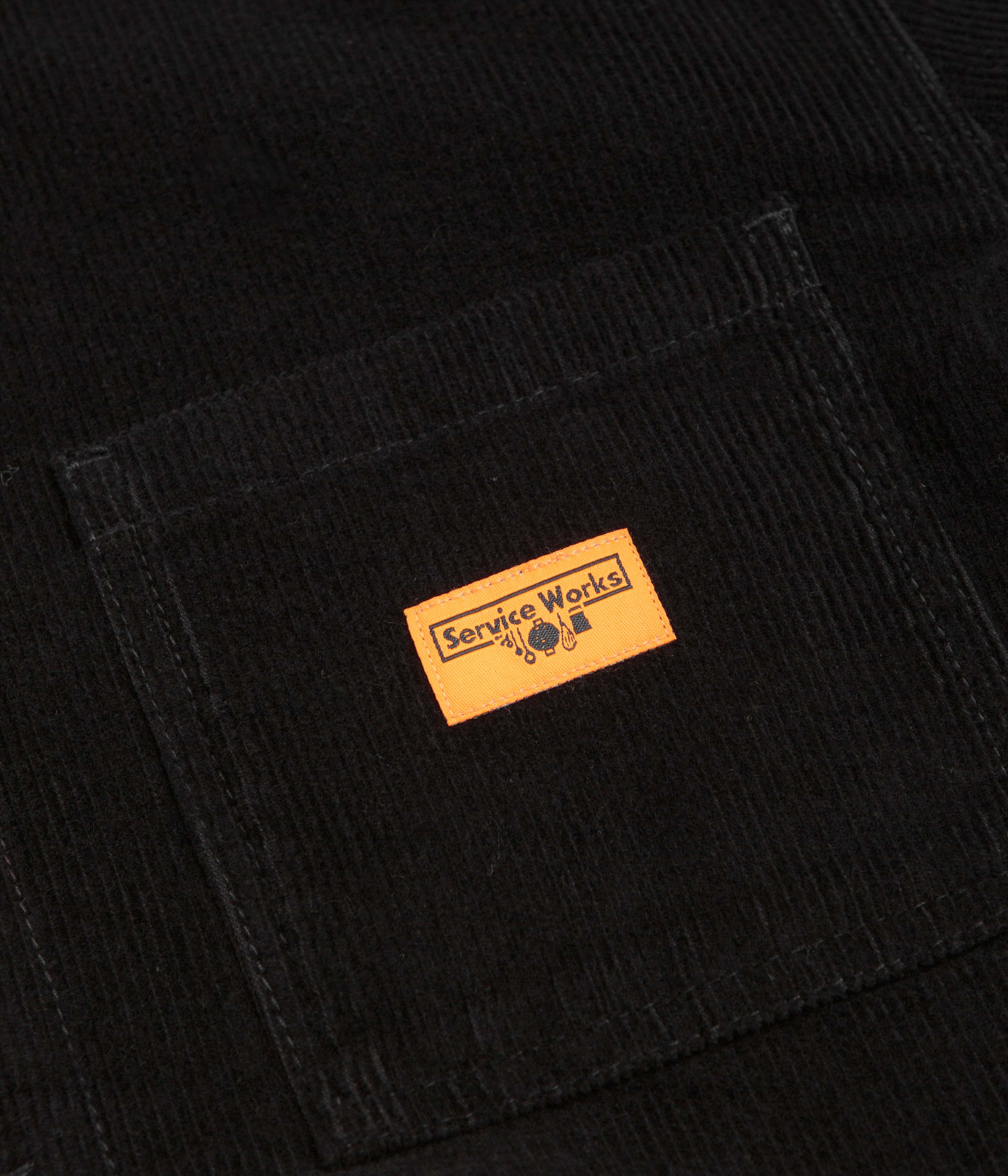 Service Works Corduroy Chore Shirt - Black - Image 4
