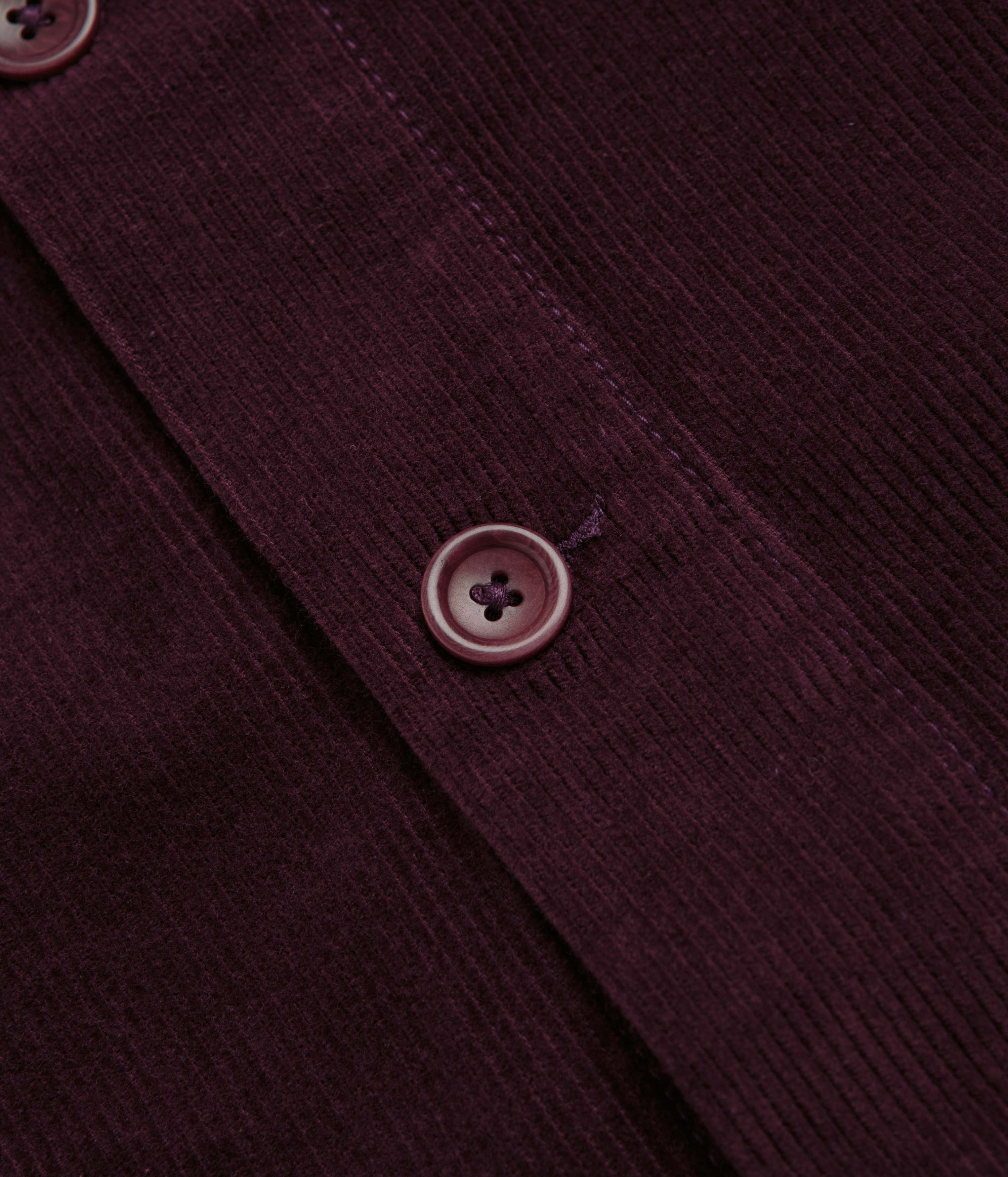 Service Works Corduroy Coverall Jacket - Plum - Image 3