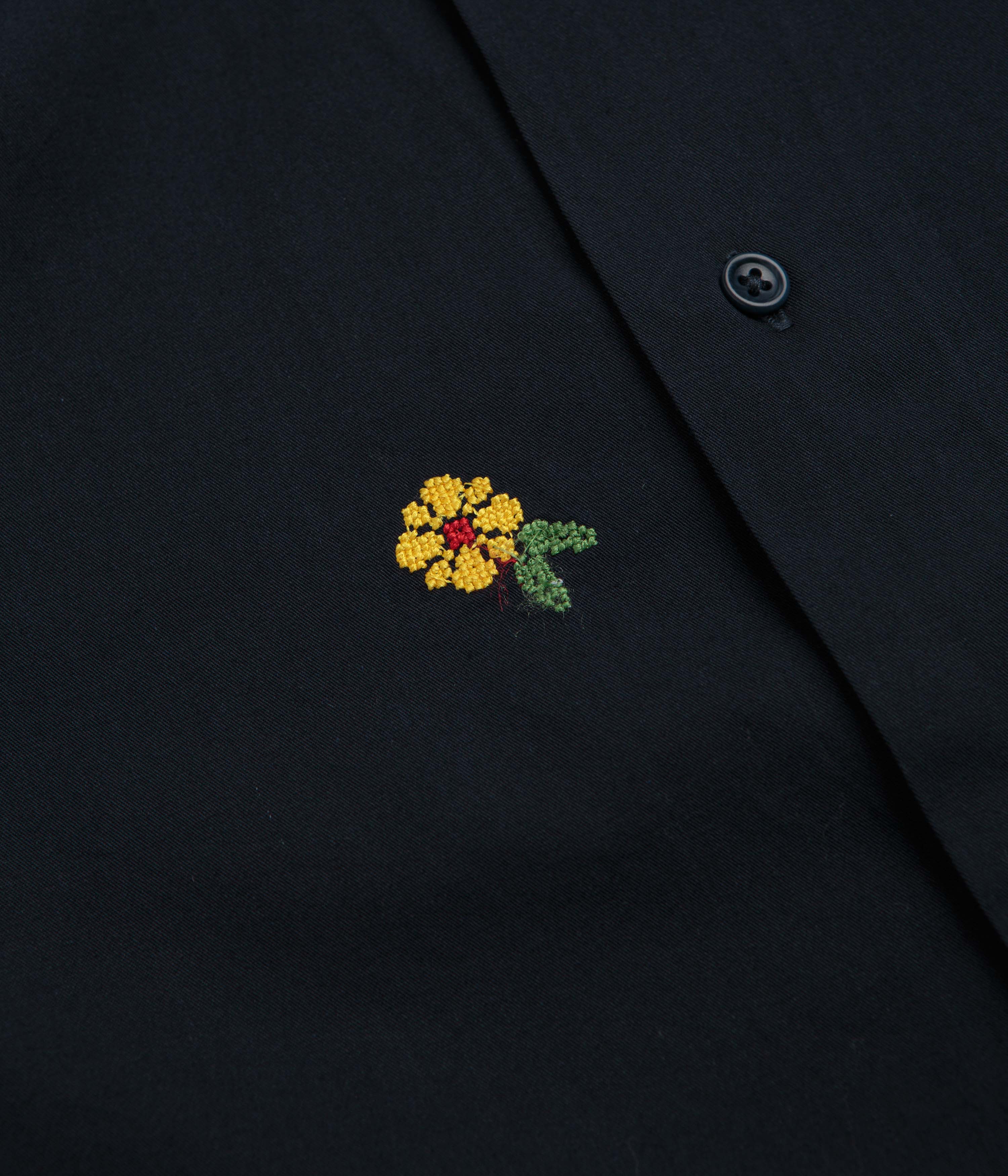 Service Works Cross Stitch Short Sleeve Shirt - Dark Navy - Image 3