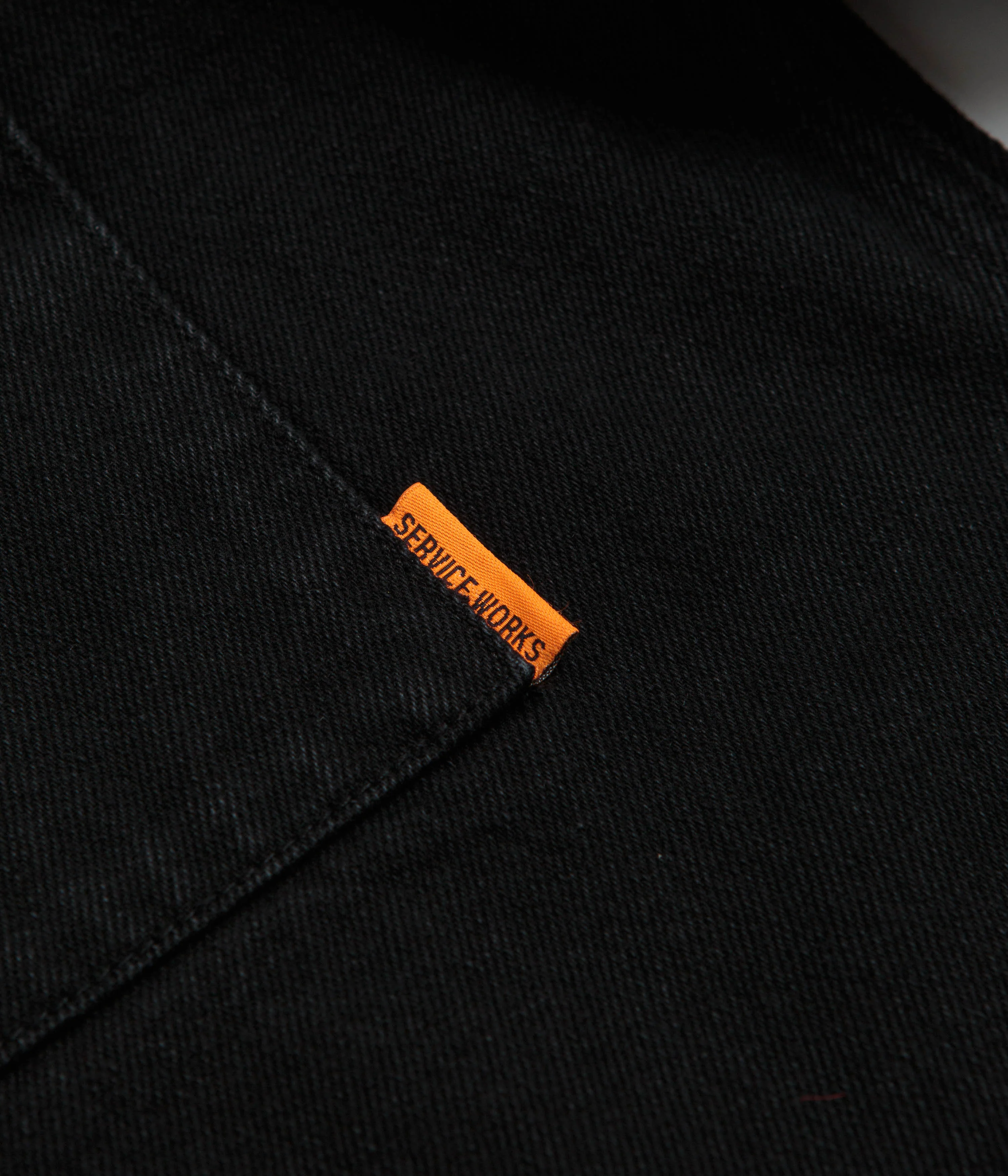 Service Works Denim Script Popover Shirt - Dark Wash - Image 3
