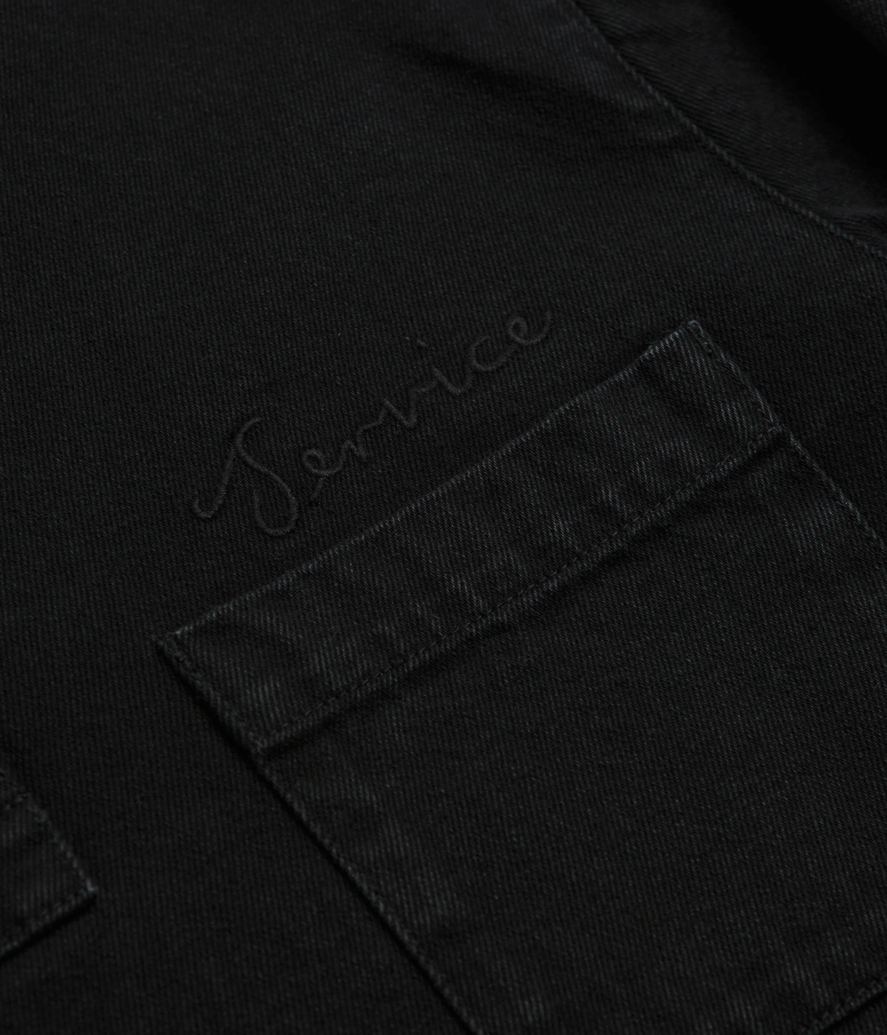 Service Works Denim Script Popover Shirt - Dark Wash - Image 4