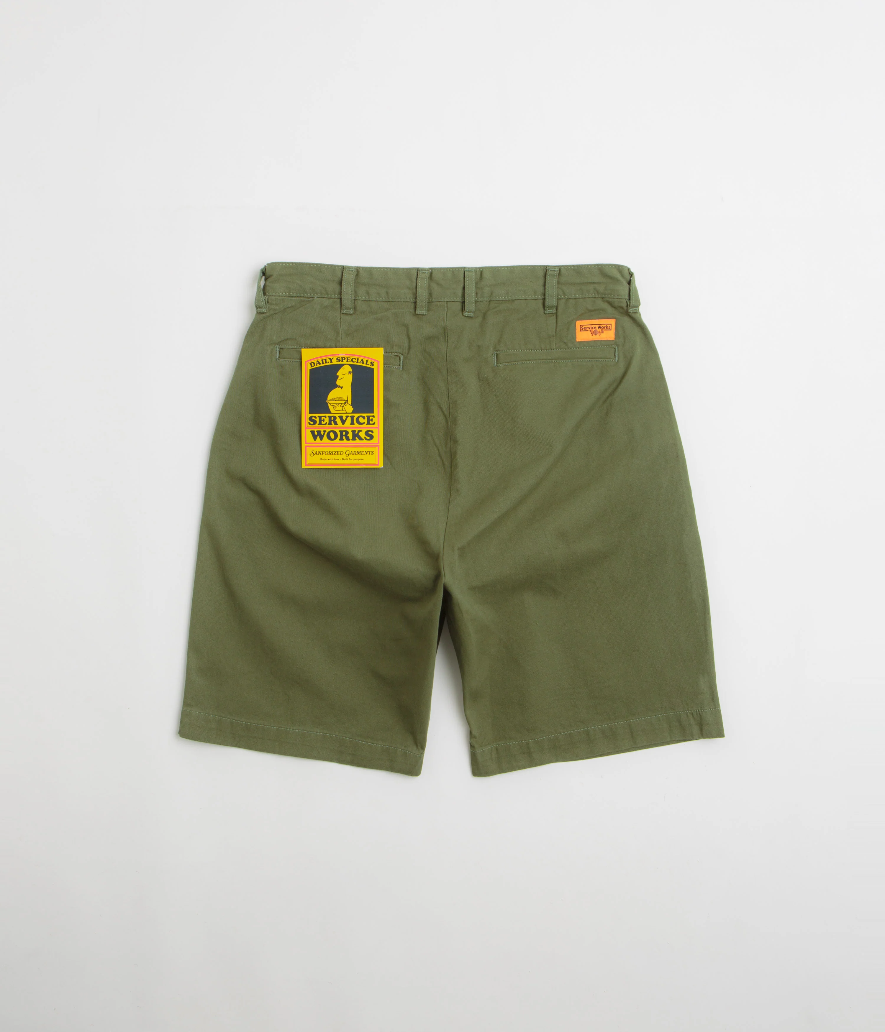 Service Works Drill Part Timer Shorts - Olive - Image 3