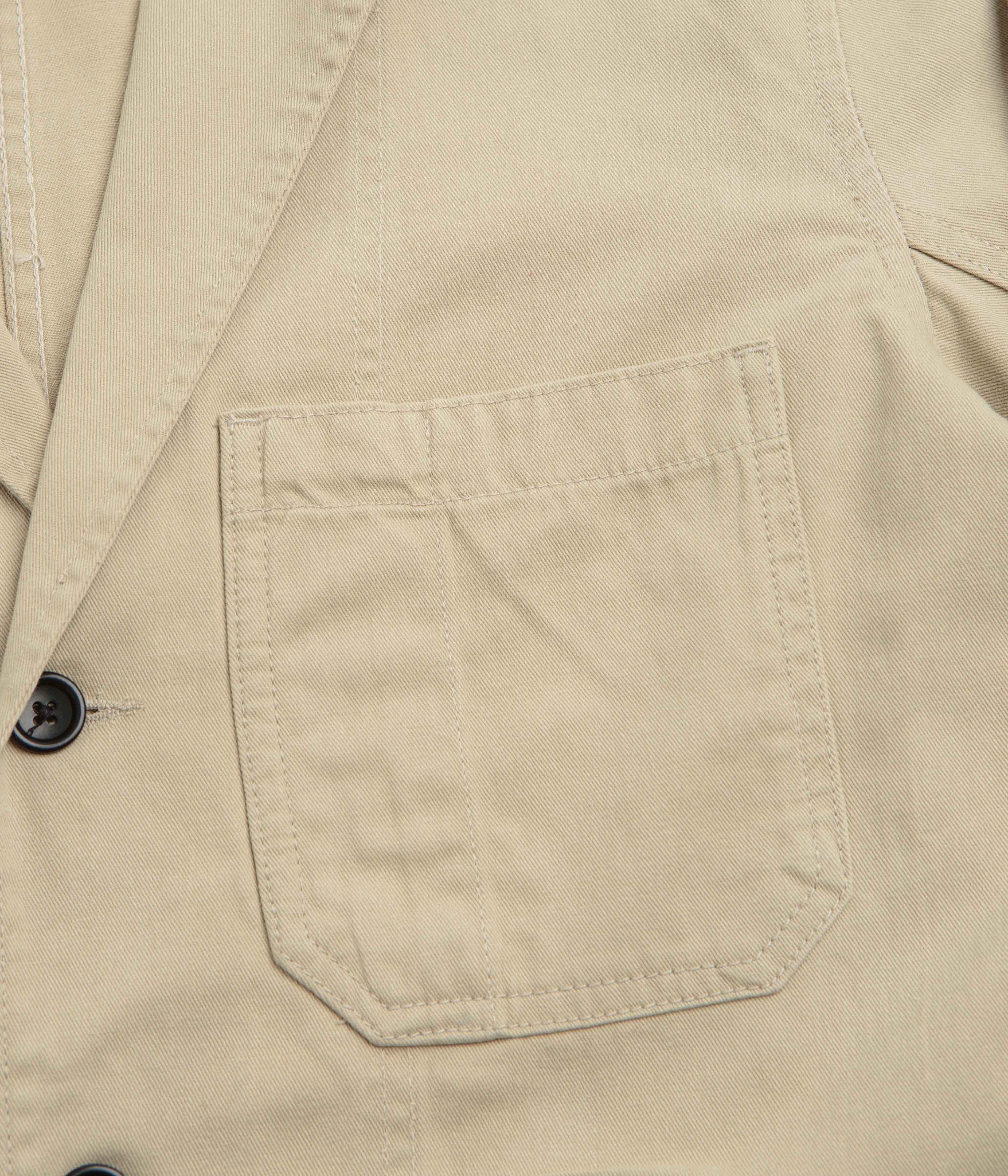 Service Works Drill Server Suit Jacket - Khaki - Image 4