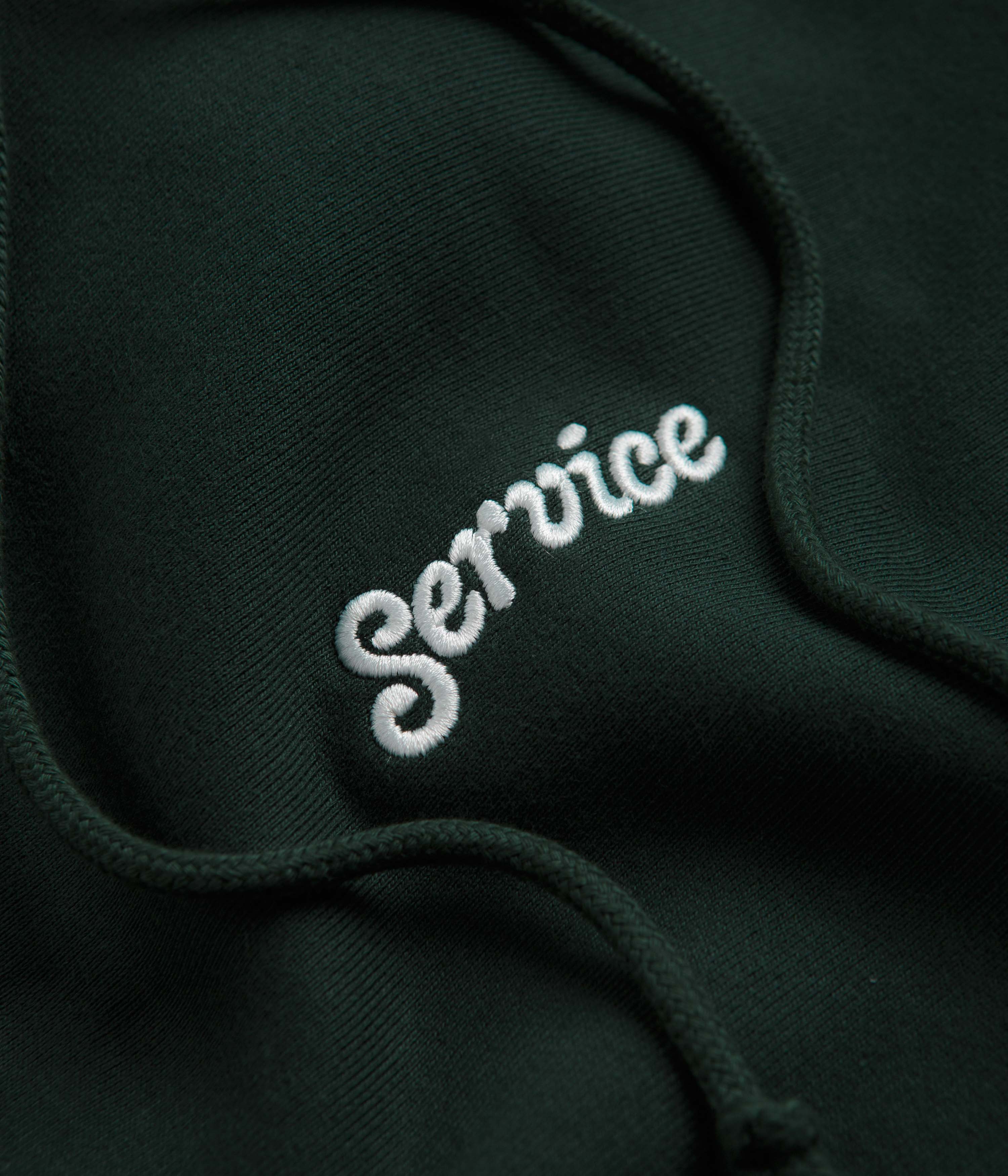 Service Works Embroidered Hoodie - Forest - Image 3