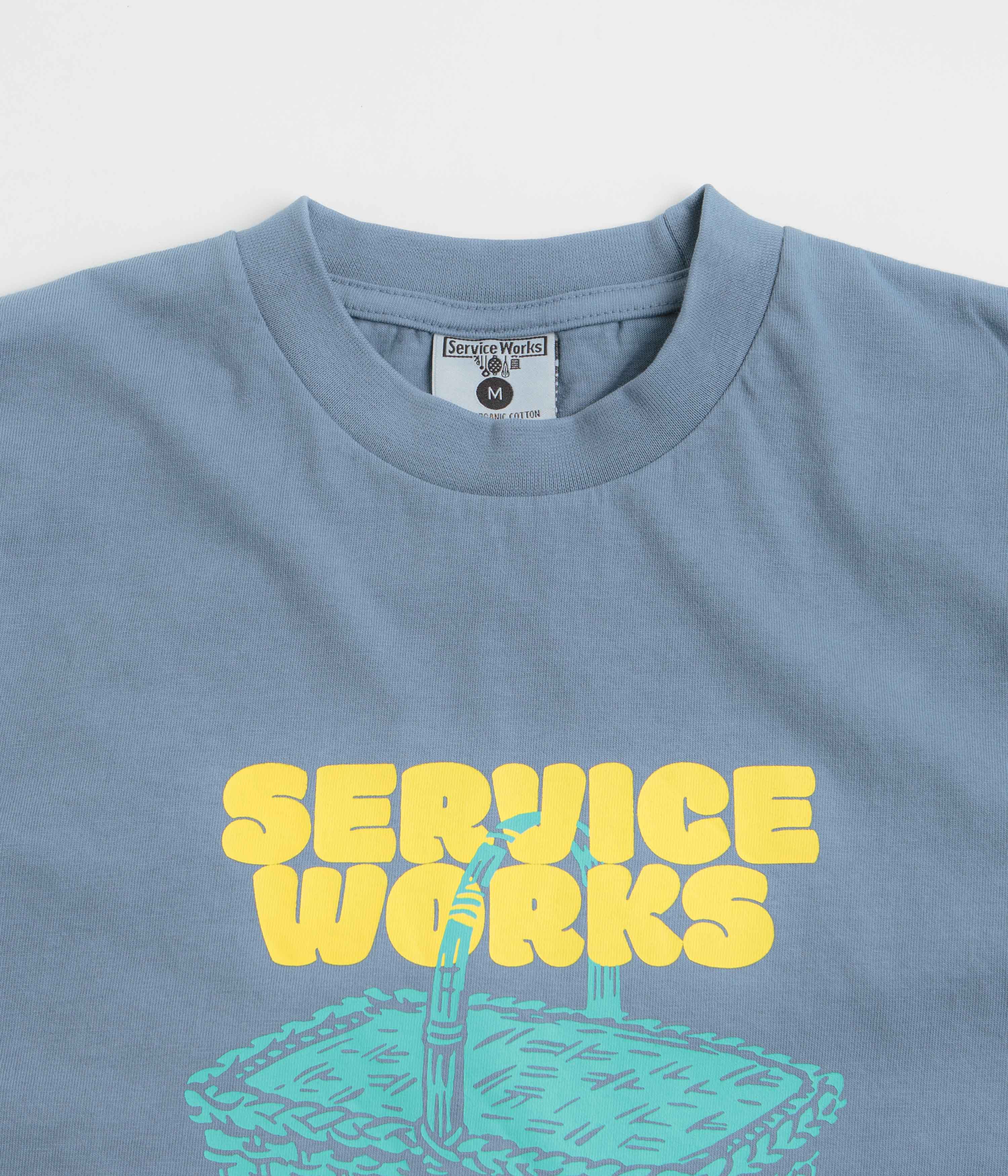Service Works En Plein Air T-Shirt - Slate - Image 3