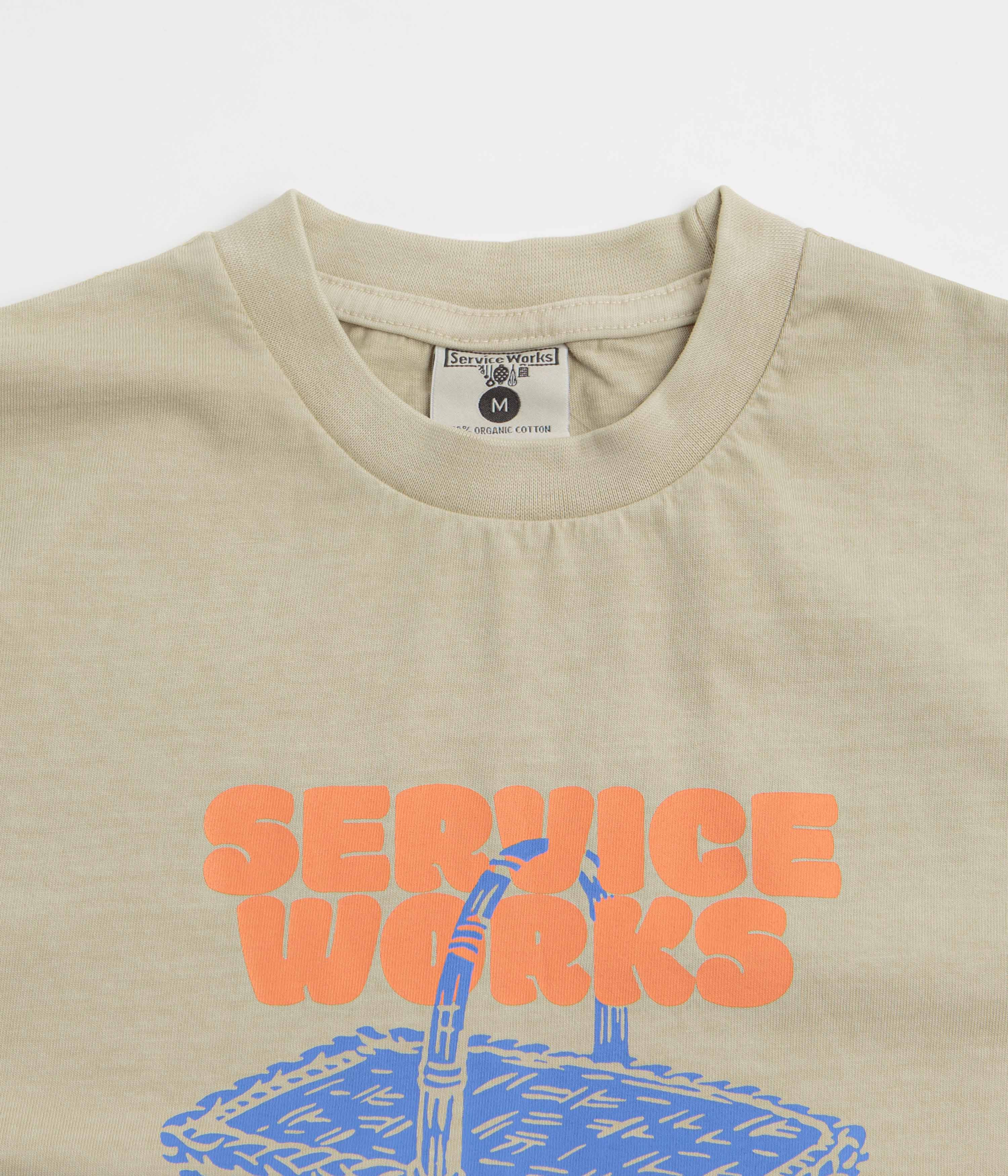 Service Works En Plein Air T-Shirt - Stone - Image 3